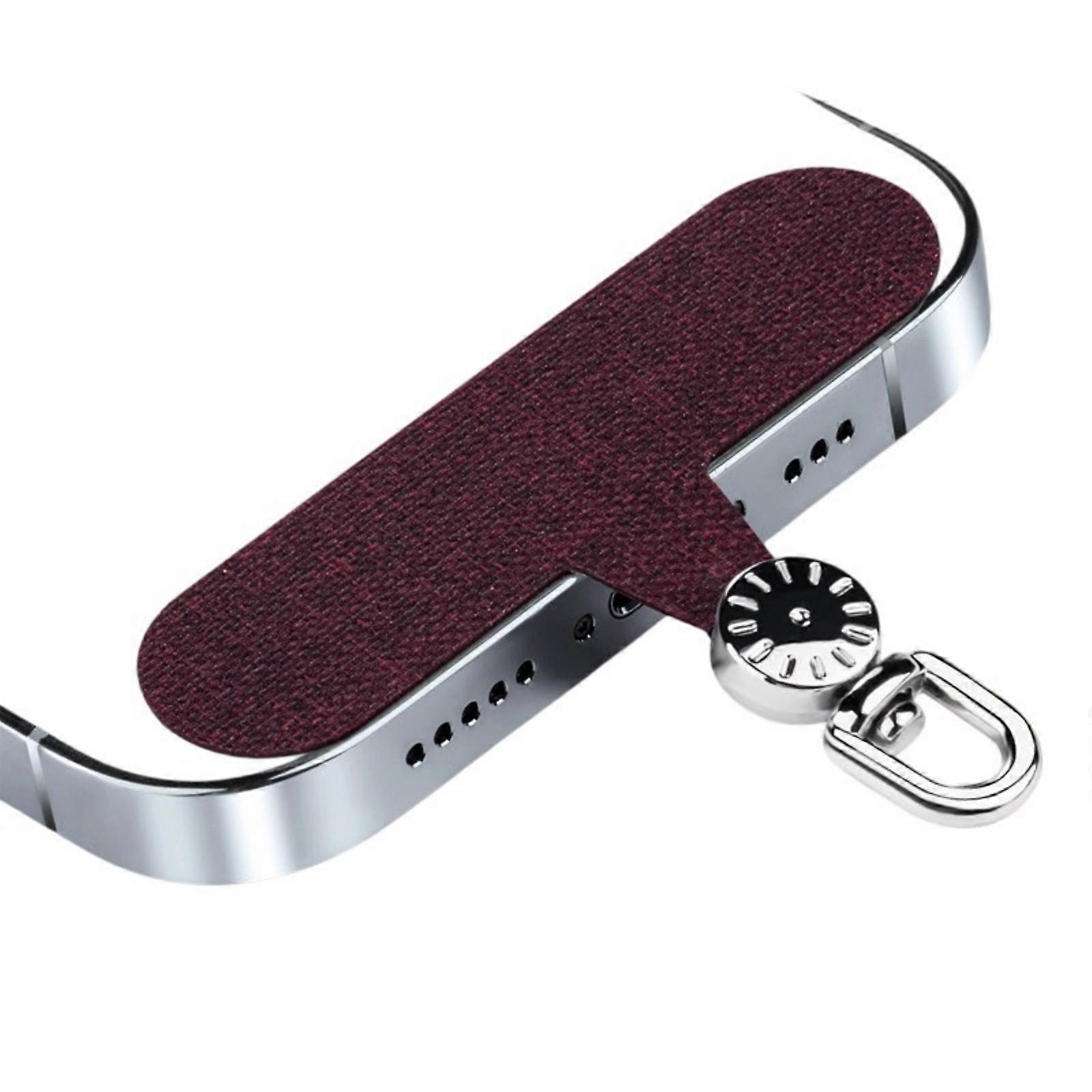 Adjustable Phone Security Belt Featuring 360 Swivels Base And Abrasion Resistant Textile Surfaces  Claret