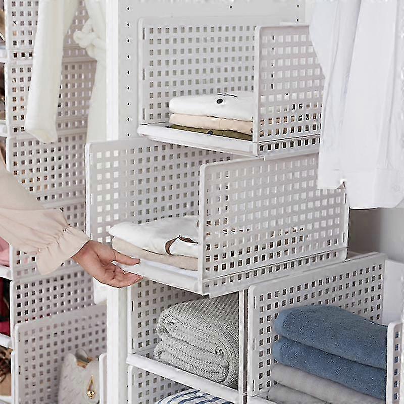 25-26 Foldable Stackable Drawer Type Storage Basket for Bedroom Wardrobe Closet Organize