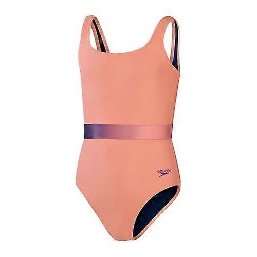 Speedo Girls Belted One Piece Swimsuit