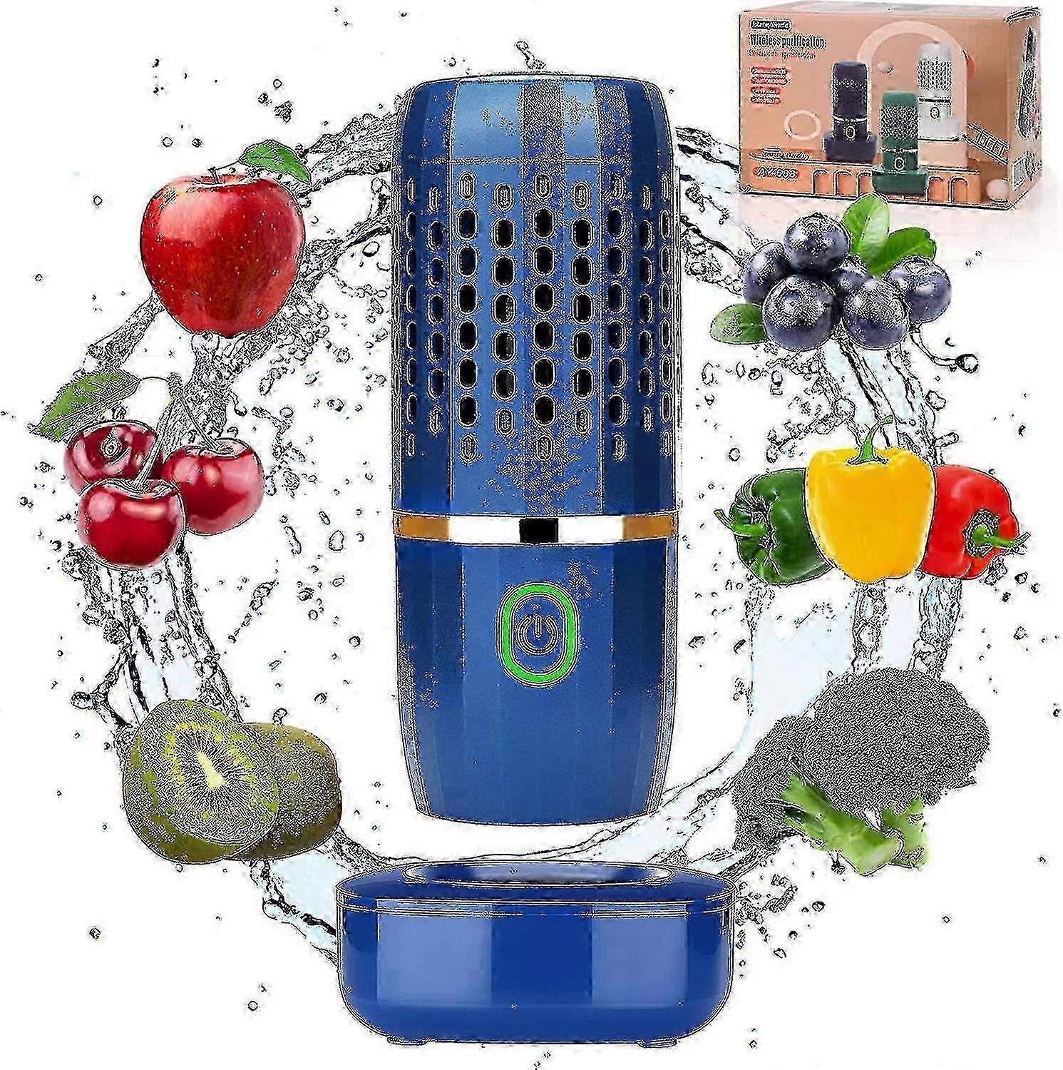 Fruit And Vegetable Washing Machine, Fruit Cleaner Device, Fruit Purifier For With Oh-ion Purification Technology