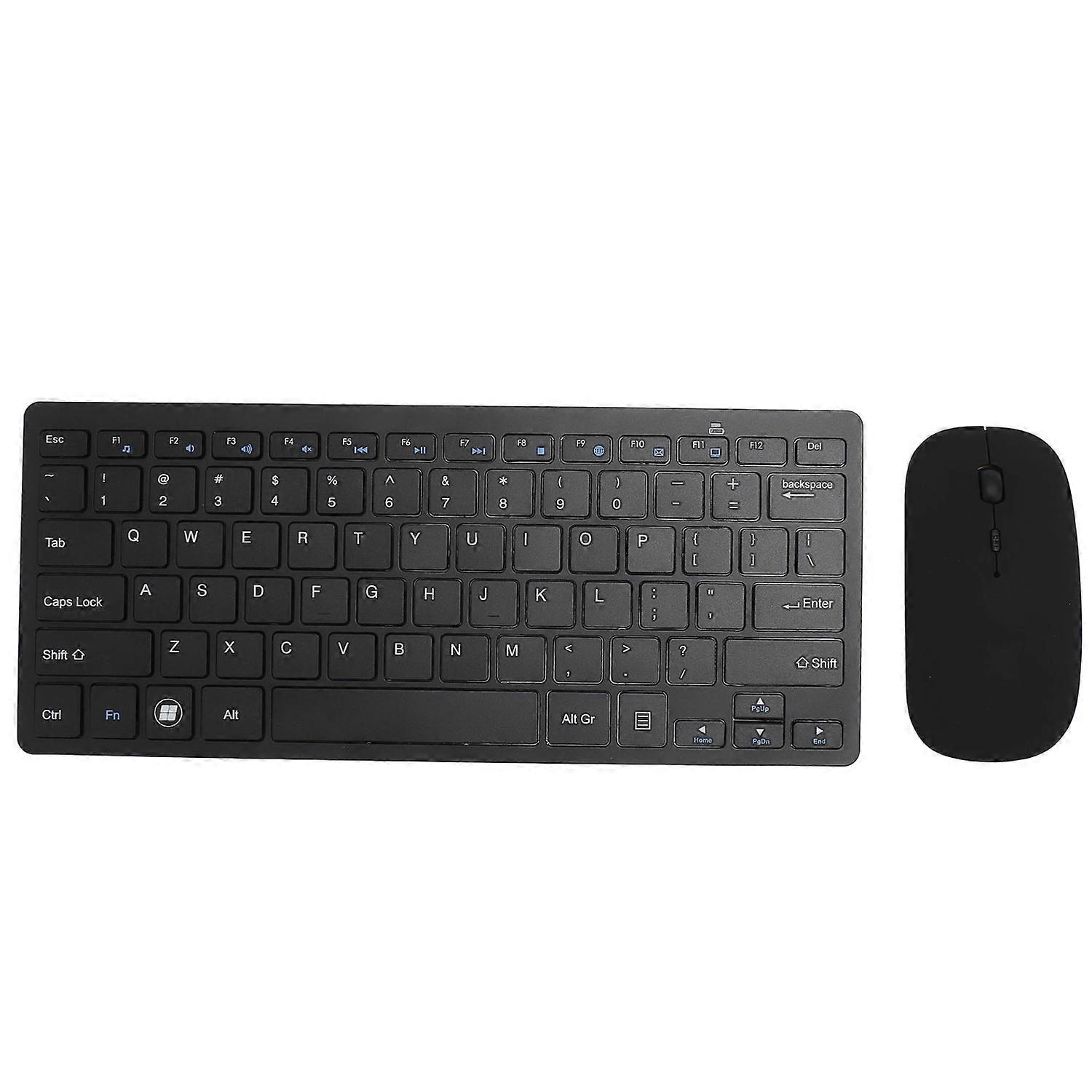 2.4G Wireless Keyboard Mouse Combo 78 Keys Keyboard USB Receiver Thin PC Keyboard Mouse Combo for De