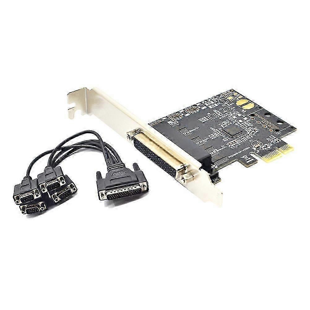 Pci-e Serial Port Card Pcie To 4 Serial Port Rs232 9-pin Industrial Control 4-port Expansion Card A (haoyi
