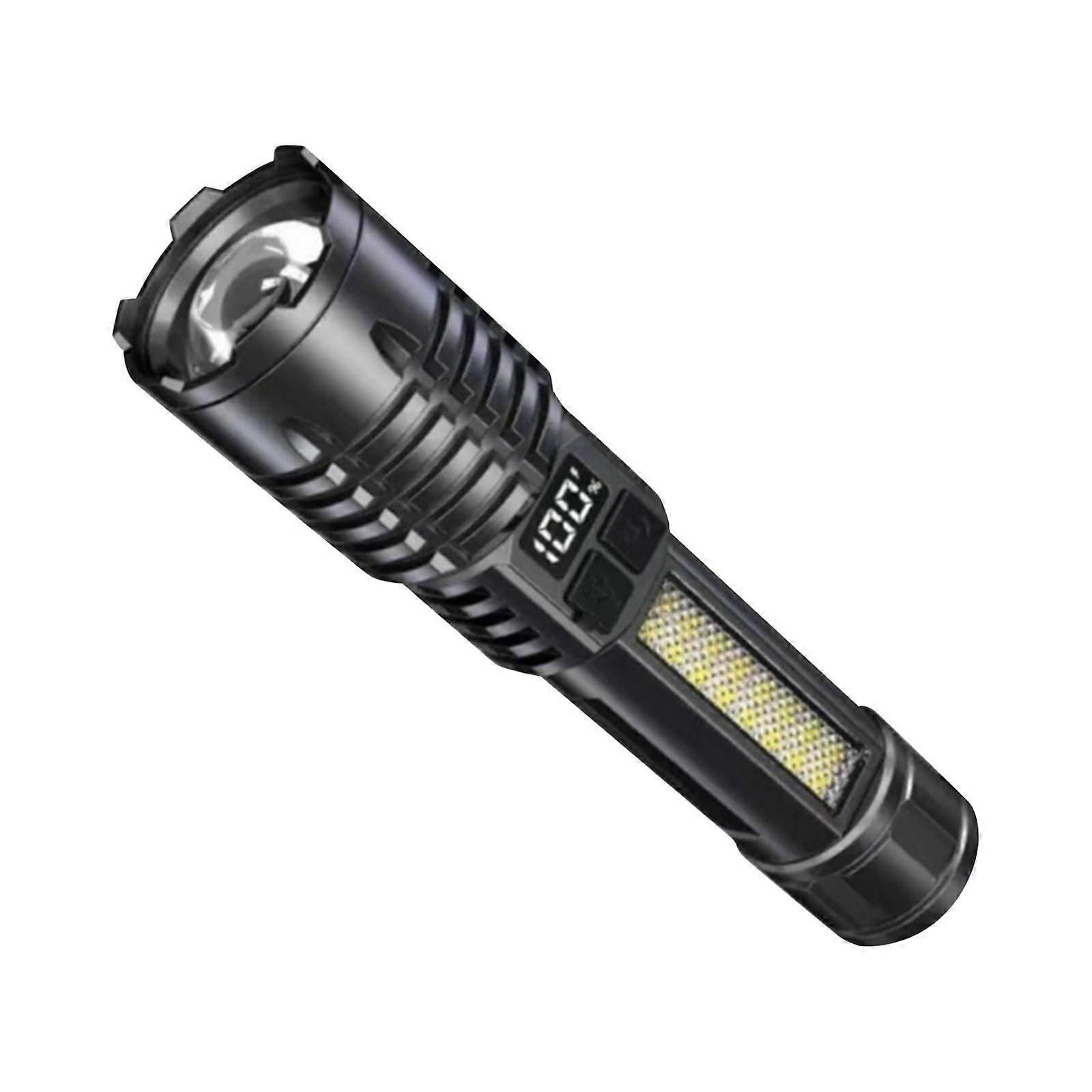 Rechargeable LED Flashlight 2 Pack, 990000LM Super Bright Torch with 5 Modes, IP65 Waterproof for Camping and Outdoor Use