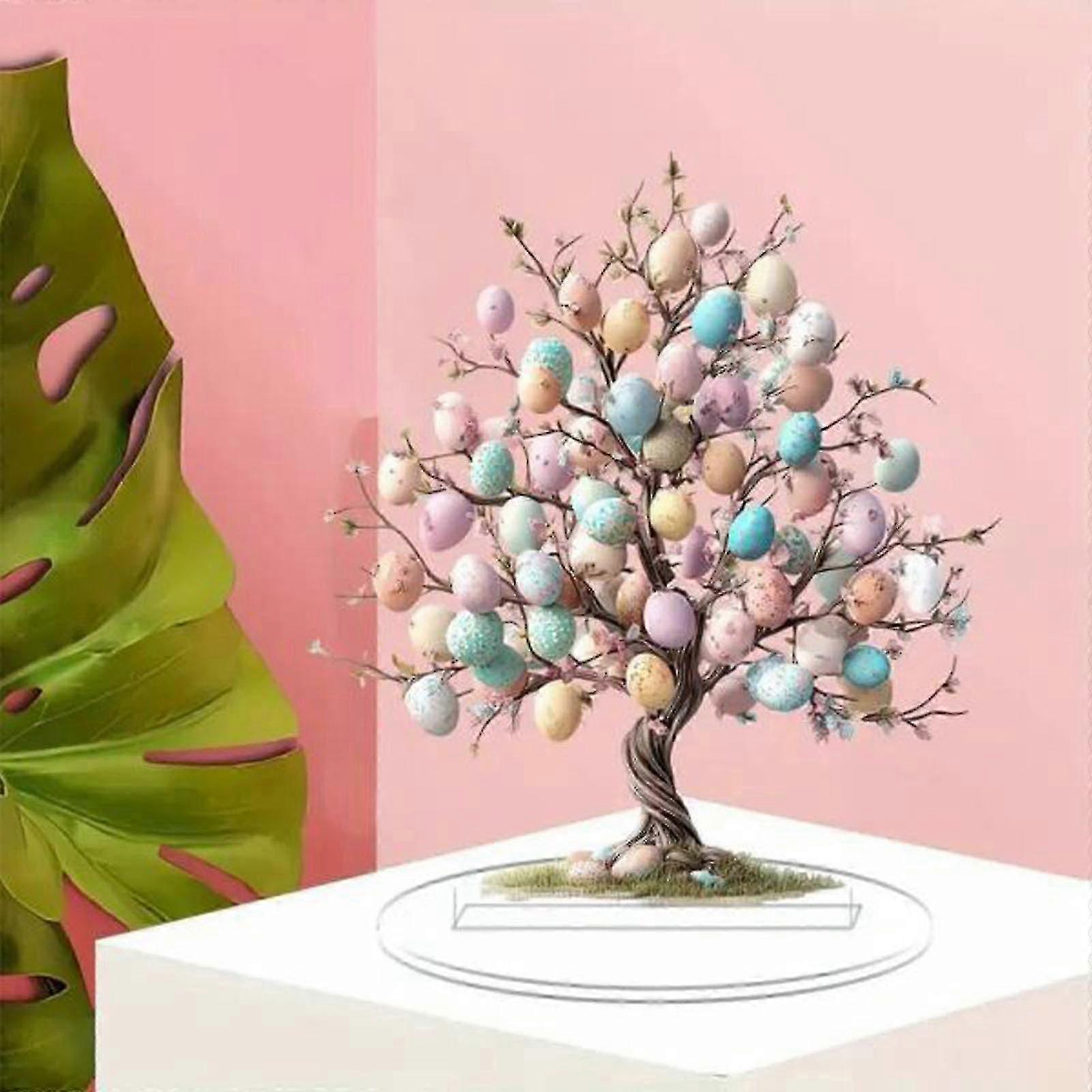 f Acrylic Flat Ornament Easter Tabletop Decoration