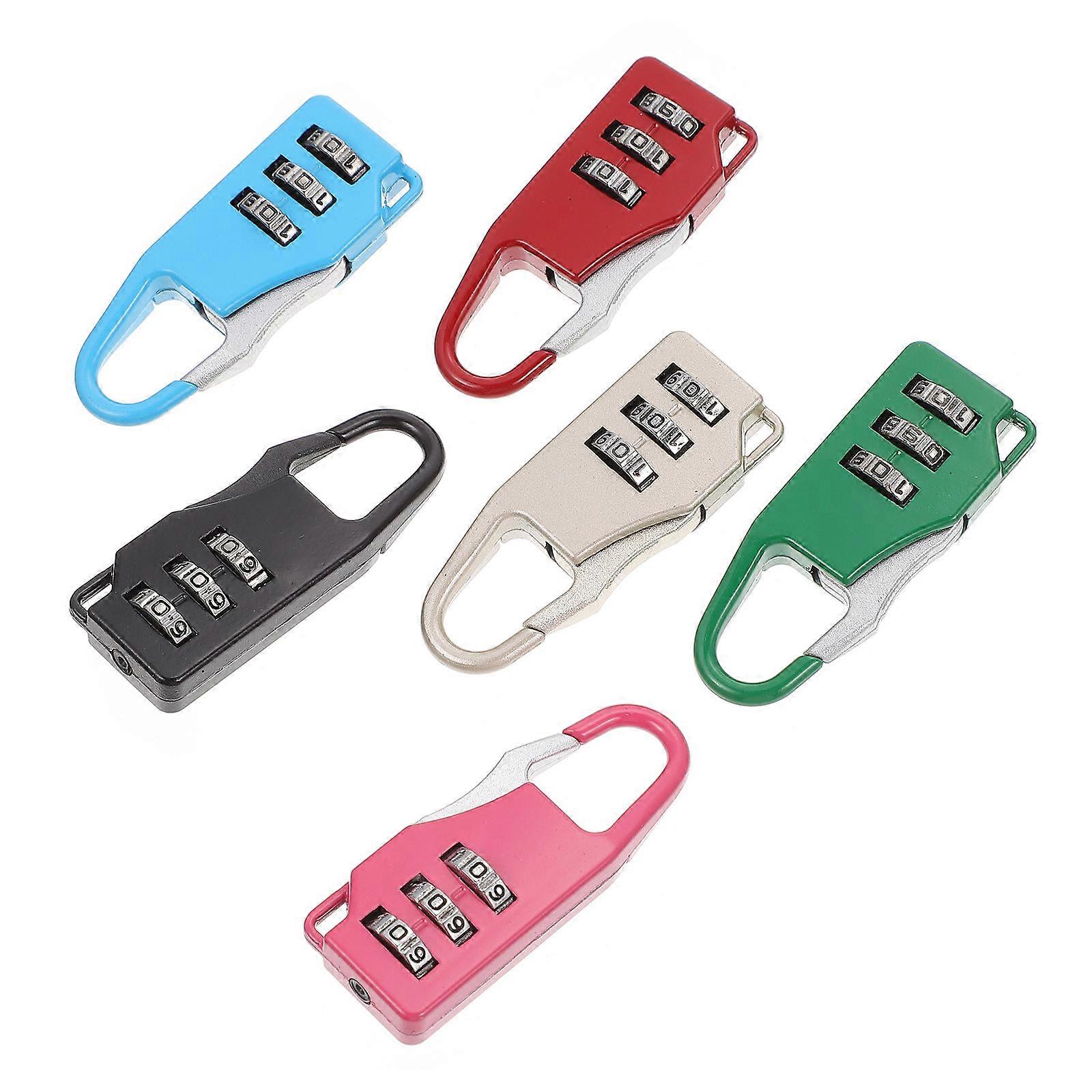 6pcs Multicolor Mini Digit Password Lock for Luggage Suitcase Baggage Toolbox