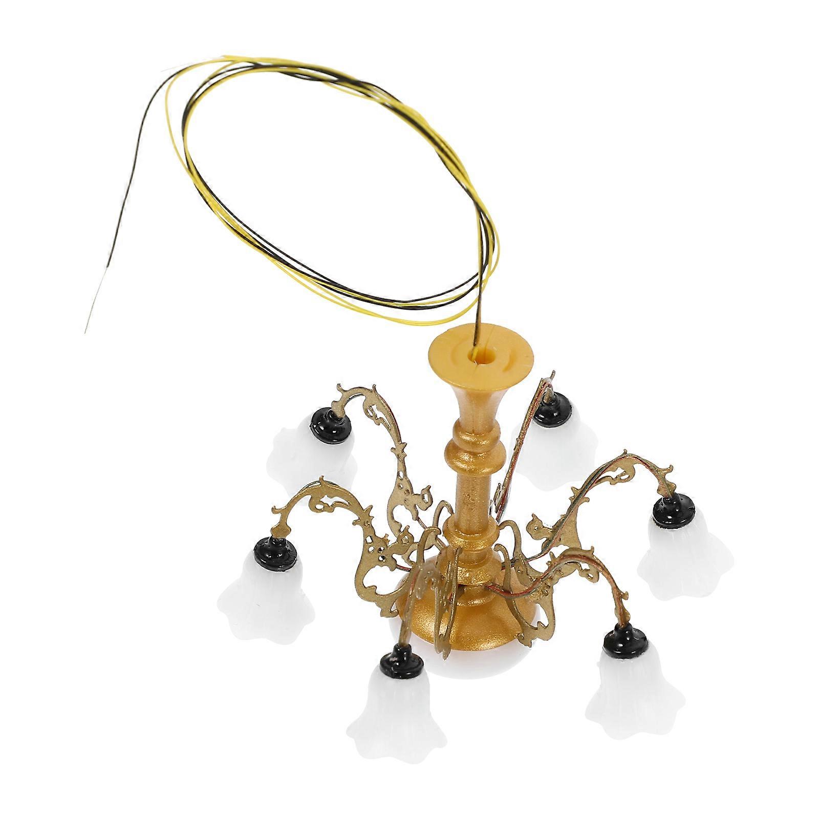 Miniature Model Chandelier Tiny House Ceiling Lamp Sand Table Ceiling Light Model