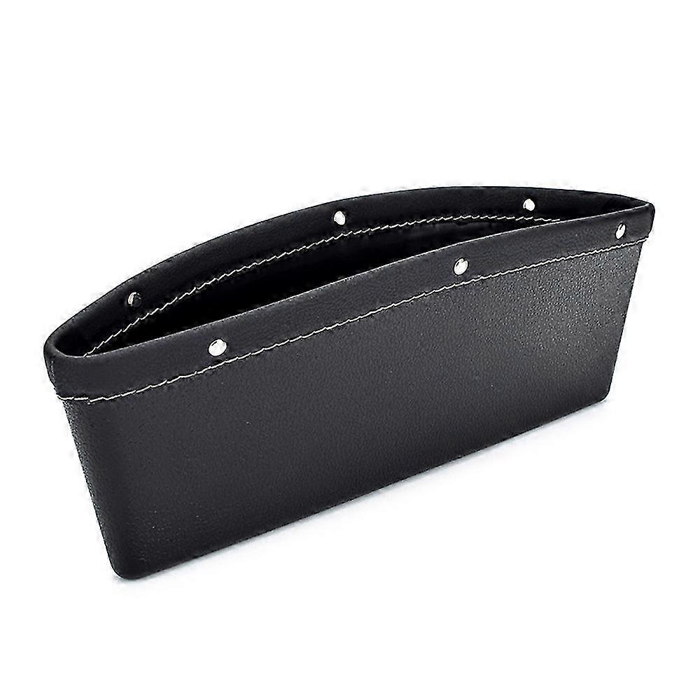 Car interior organizer for vehicles, black PU leather, 1PCS