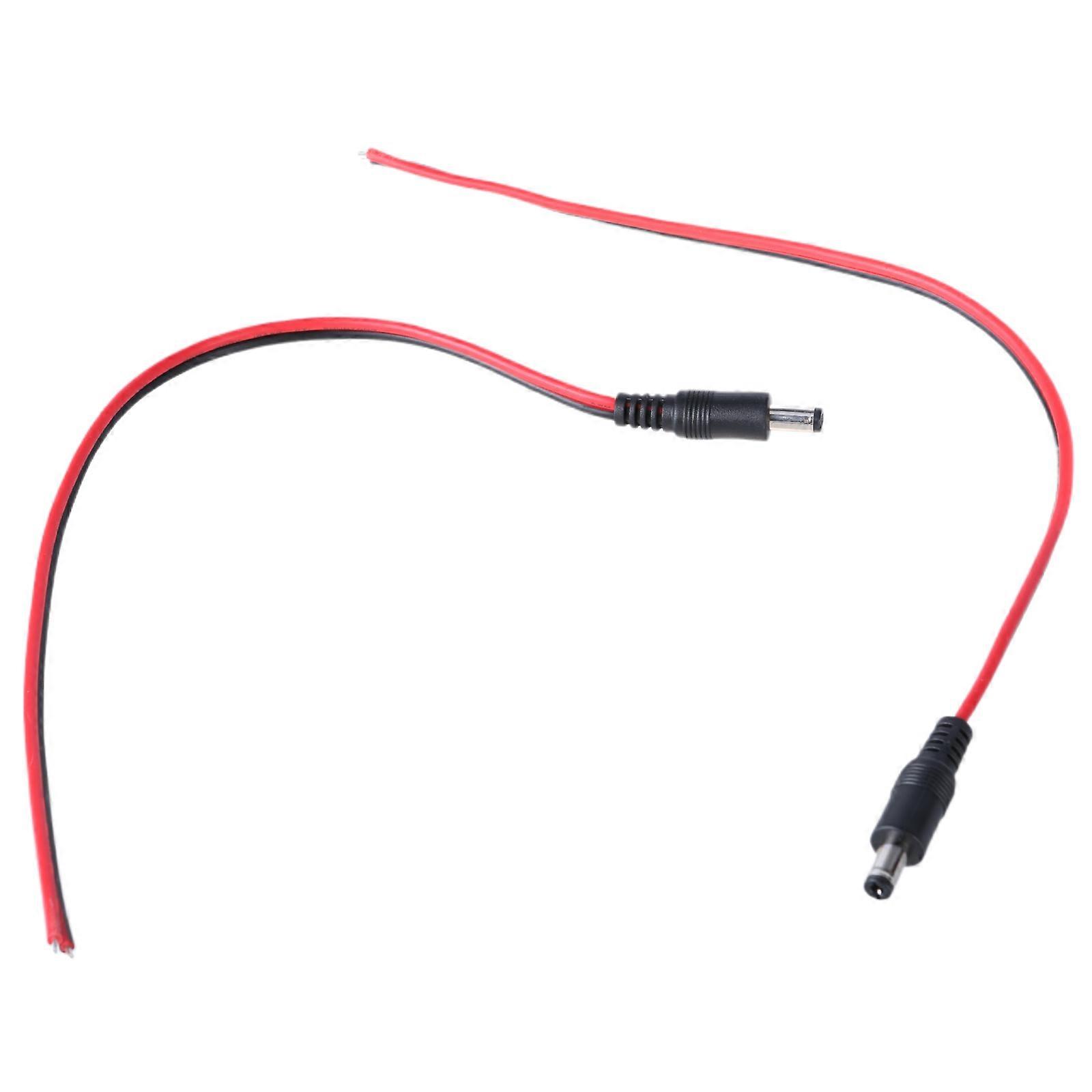 Efficient 18AWG Twin Cord DC5521 Cable with 5.5x2.1mm Male/Female Connectors Port for Simultaneous Device Connection Multicolor