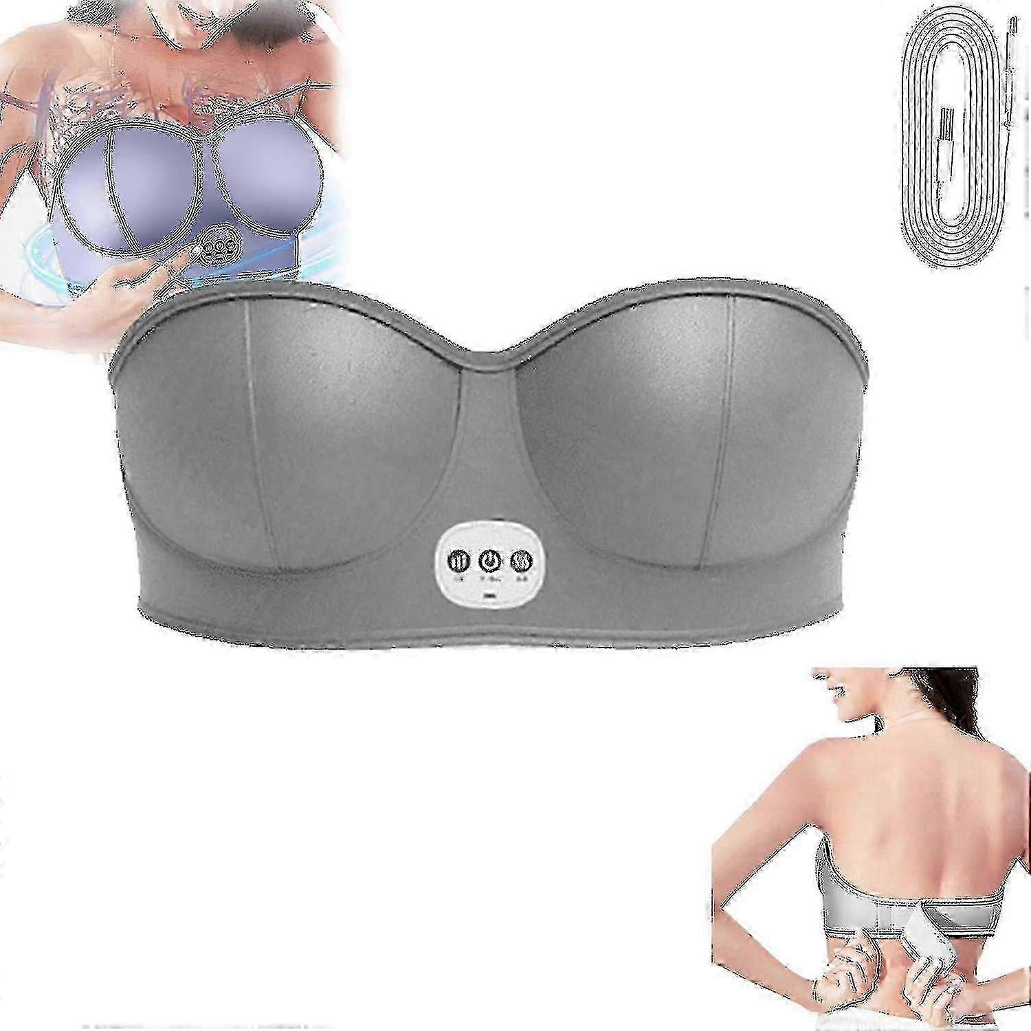 ​USB Rechargeable Bust Massager - 3 Vibration Modes for Chest Firming and Anti-Sagging