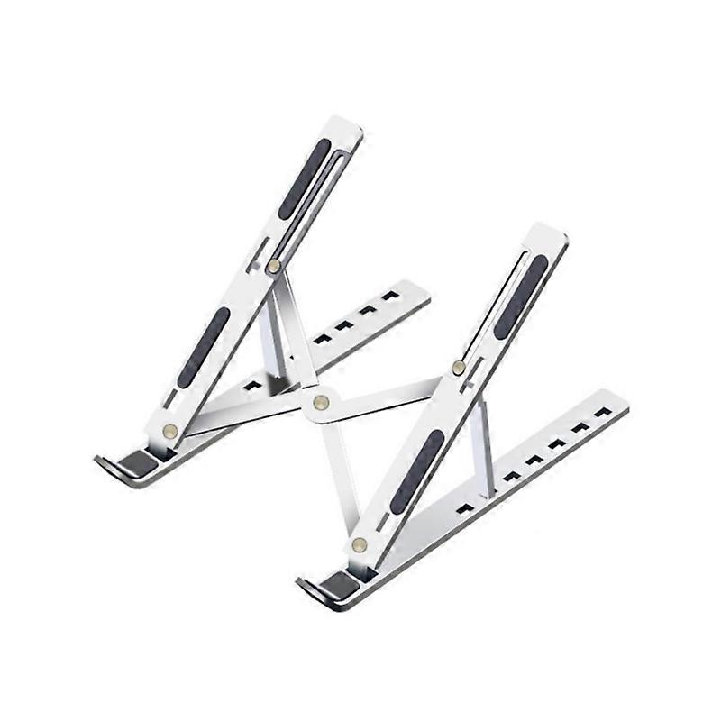 Portable Aluminum Laptop Stand 16-Inch - Adjustable, Foldable Design for Notebook Cooling Foldable