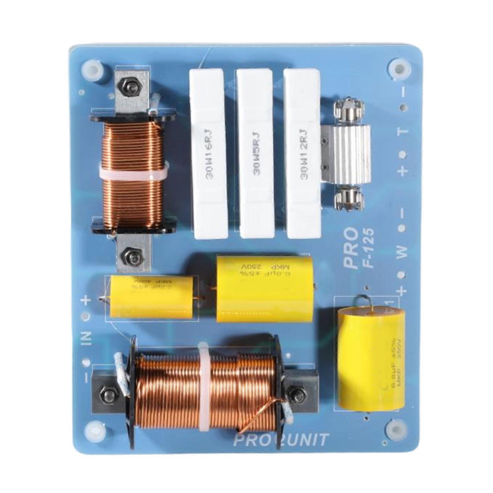 2 Way Speaker Crossover Filter High and Low Frequency Divider for Professional Speaker System Multicolor