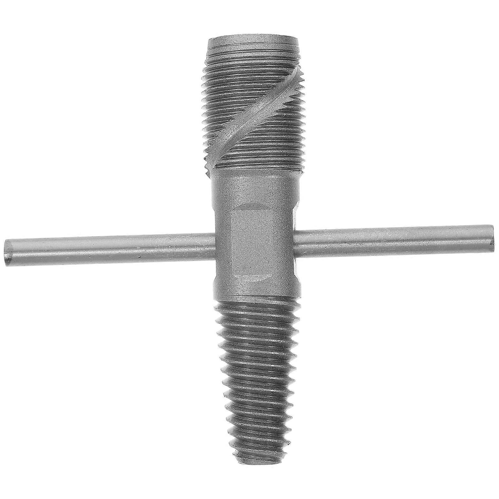 Durable Dual-Head Broken Screw Remover Tool For Professional Plumbing And Maintenance Tasks In Silver 1 Set