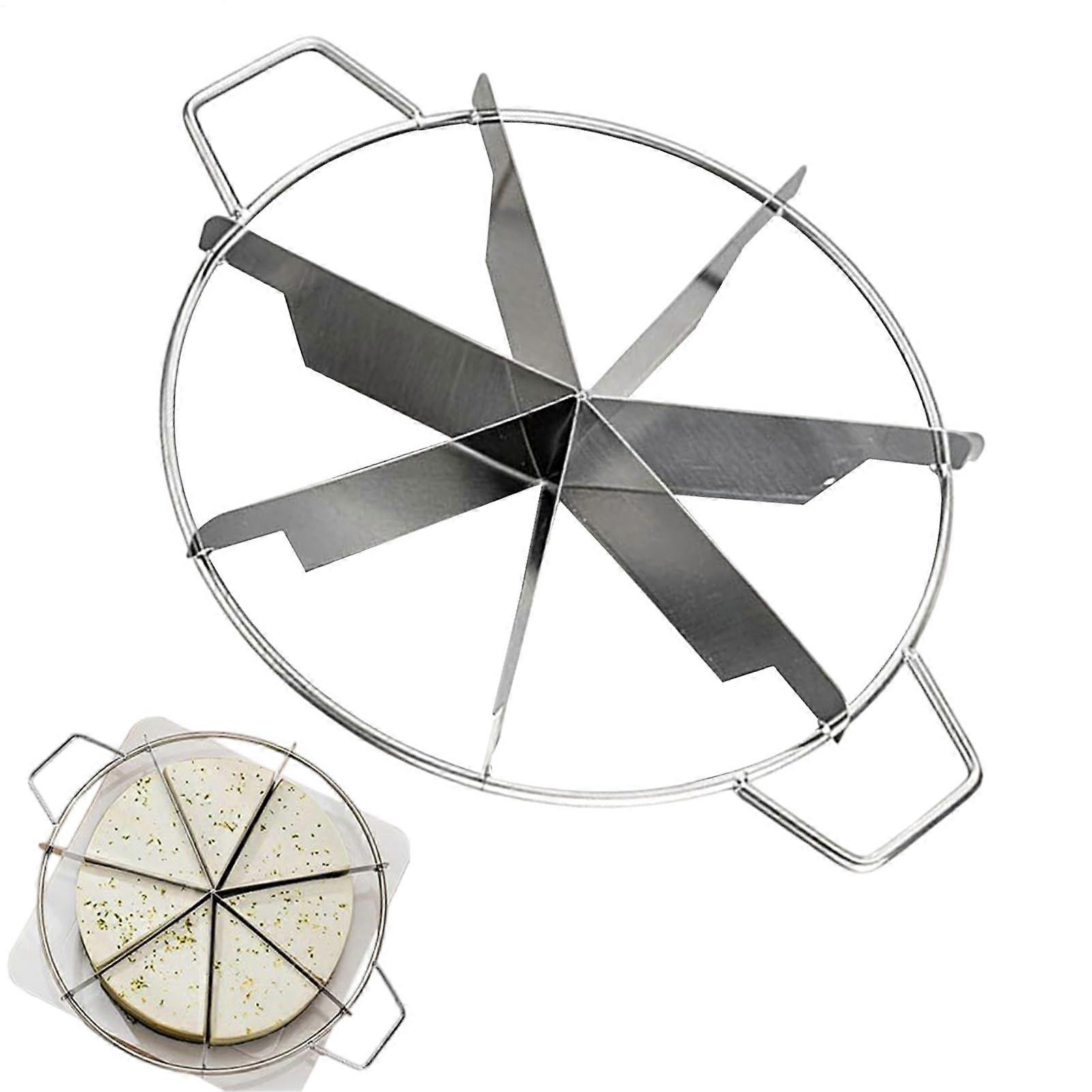 Cake Divider Stainless Steel RustProof Cheese Cake Cutter Round Cake Slicer And Pie Marker Pastry And Pizza Tool