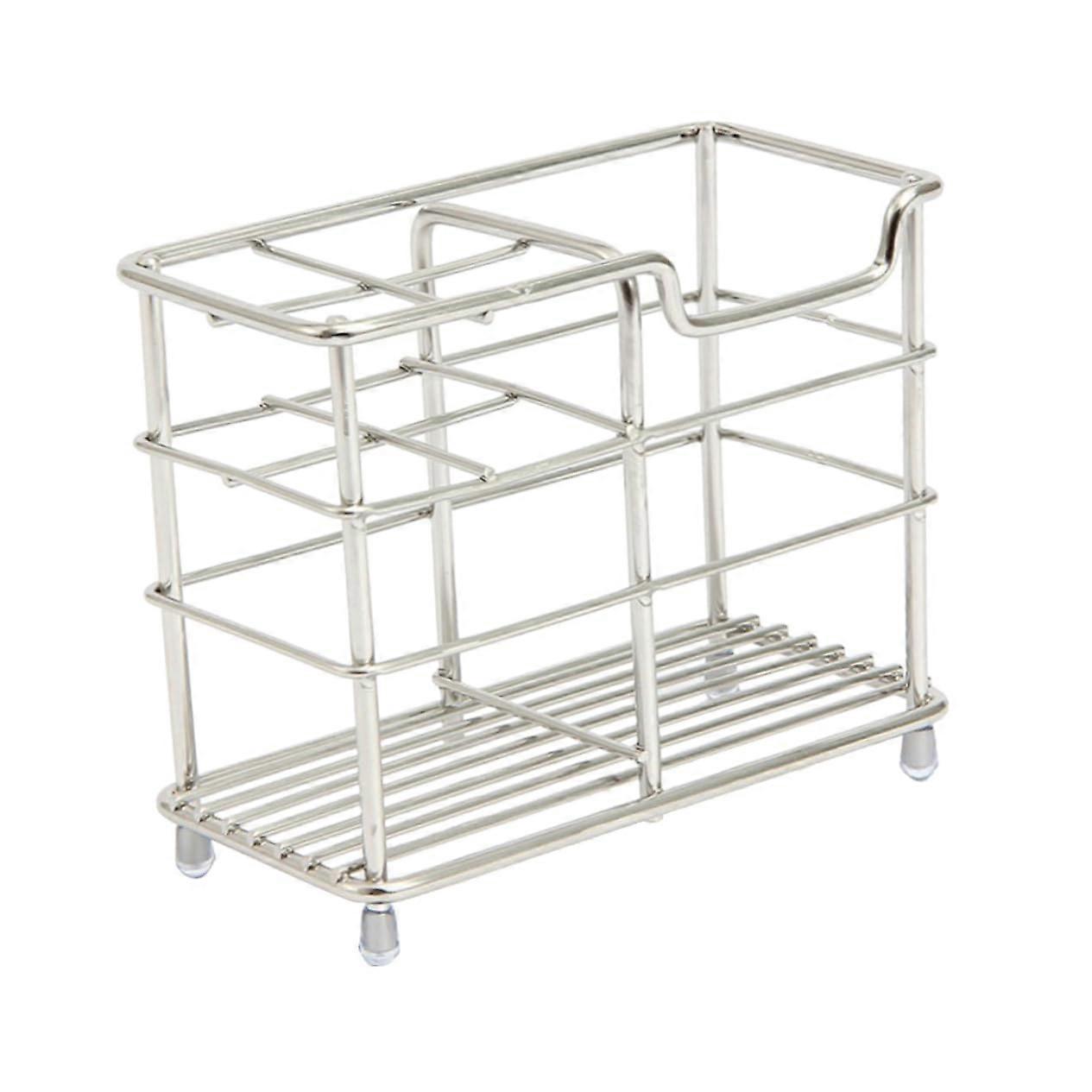 Large Capacity Wall Mounted Toothbrush Holder with Toothpaste Dispenser, Rustproof Bathroom Organizer