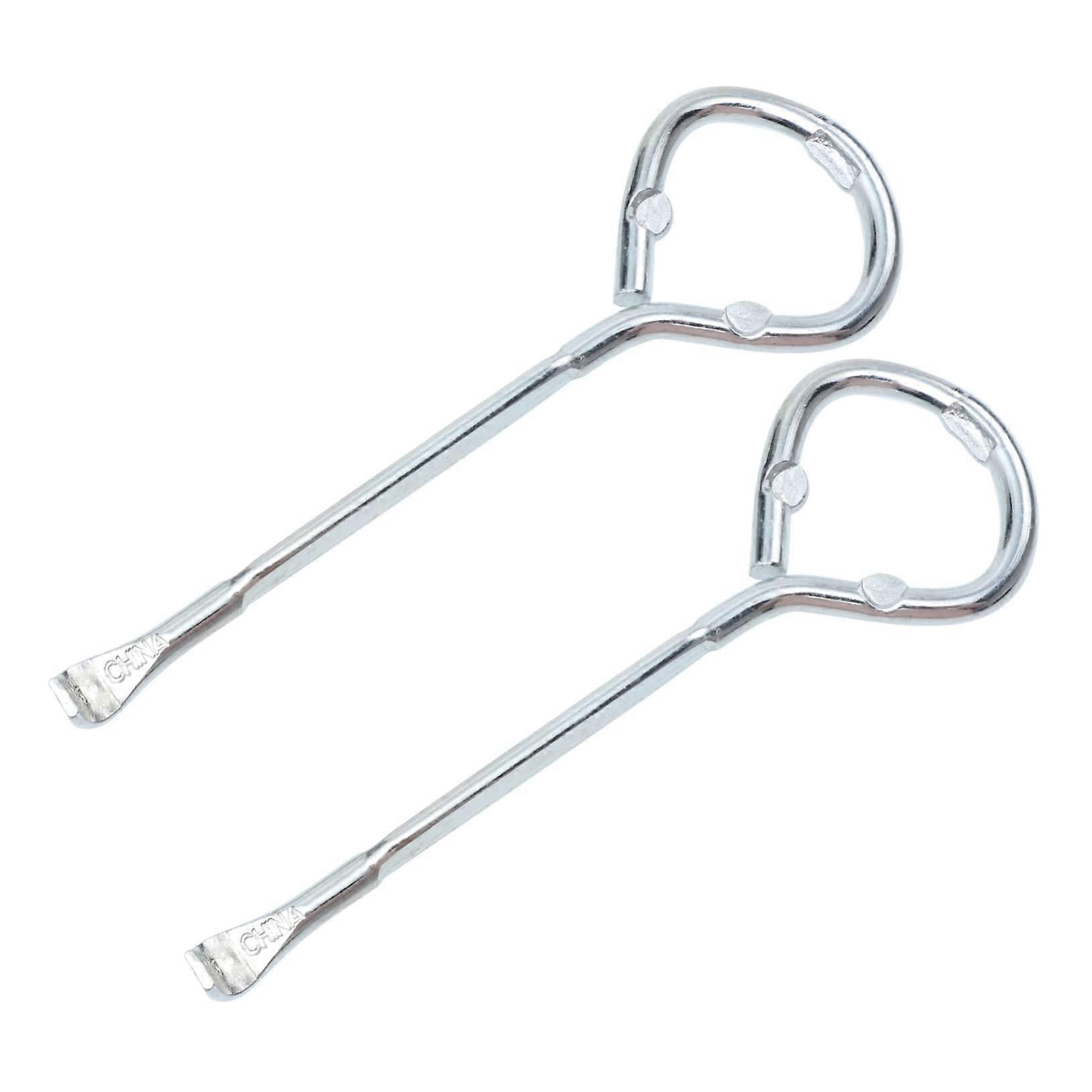 2Pcs Heavy Duty Metal Can Opener for Paint Buckets and Tins with Ergonomic Safe Grip