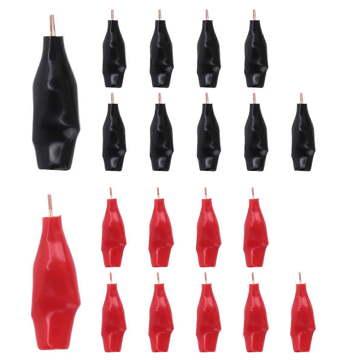 20 Mini Toothless Alligator Test Clips,Solid Copper Clips Electrical