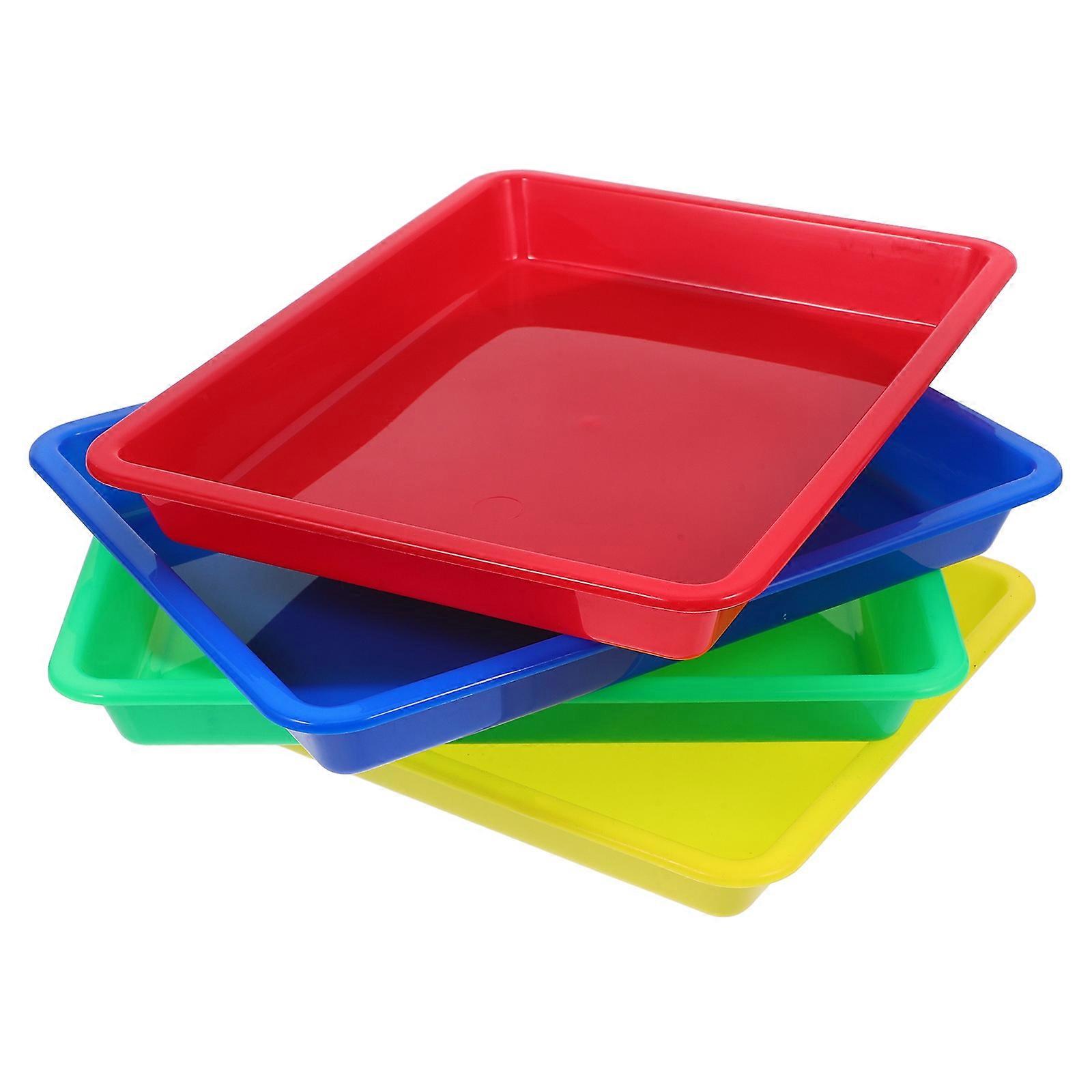Plastic Organizing Tray for Preschool Use 8Pcs Serving and Storage
