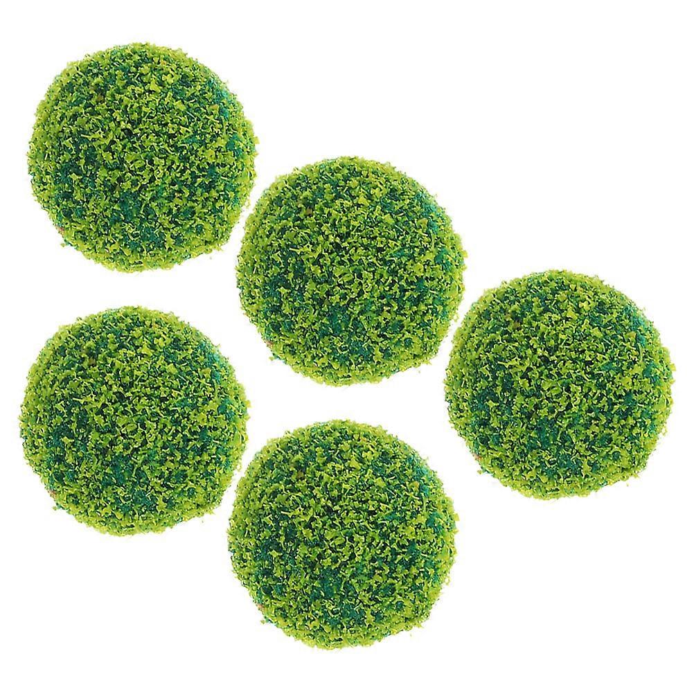 Light Green Sand Table Model Topiary Ball for Garden Use 5Pcs Set