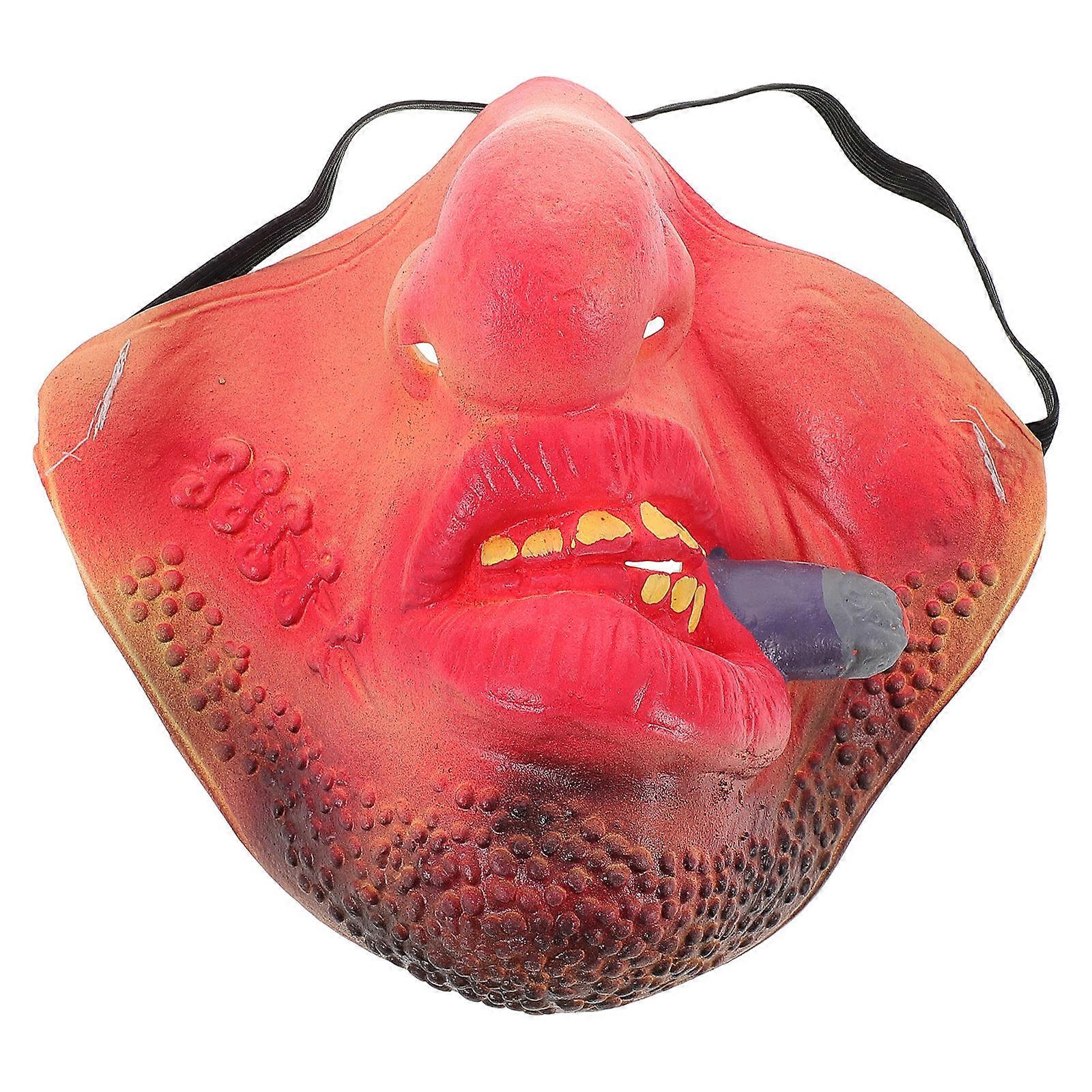 Comedy Props Half Face Latex Funny Masks for Carnival Versatile Use