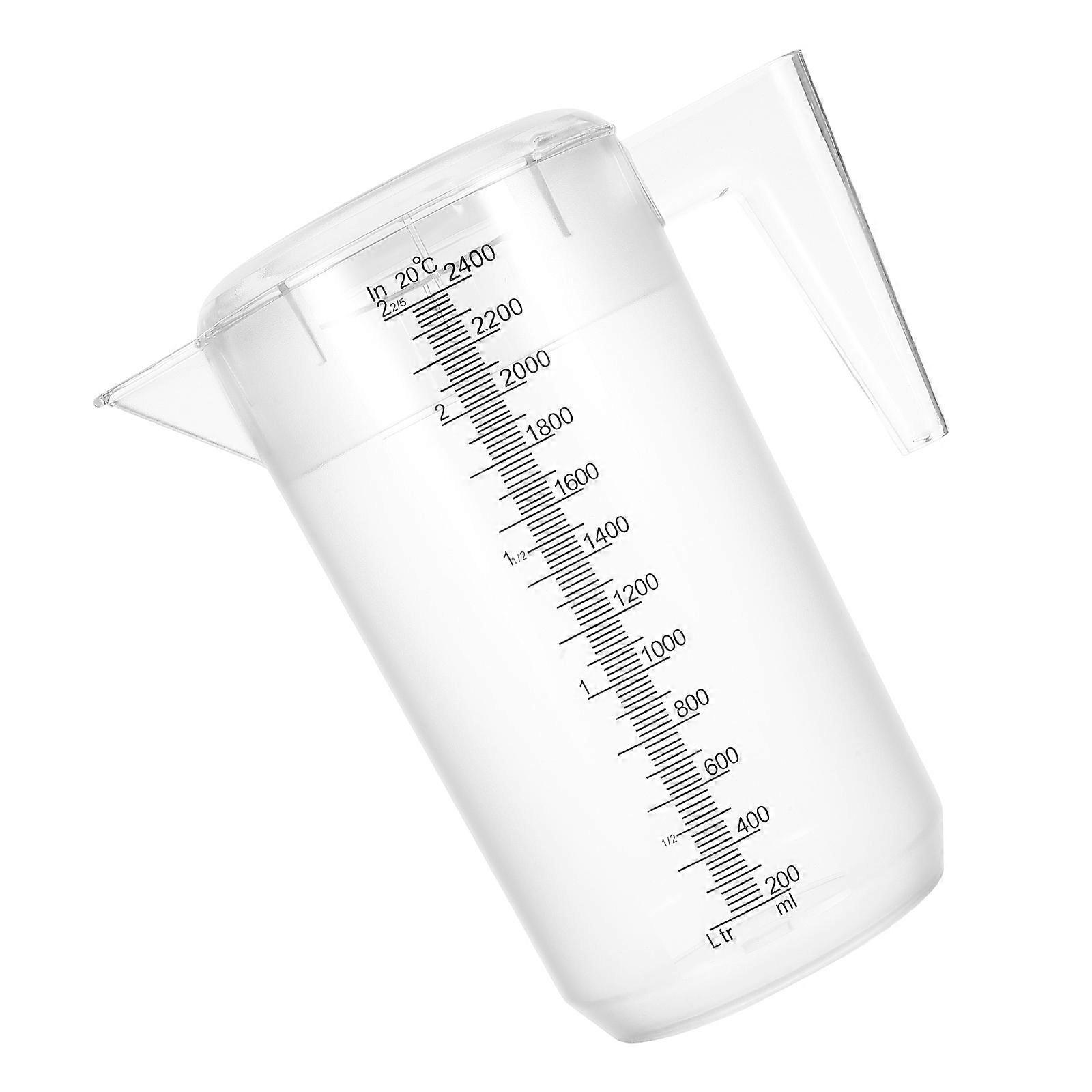 Plastic Juice Pitcher for Beverage Dispensing with Lid 2400Ml