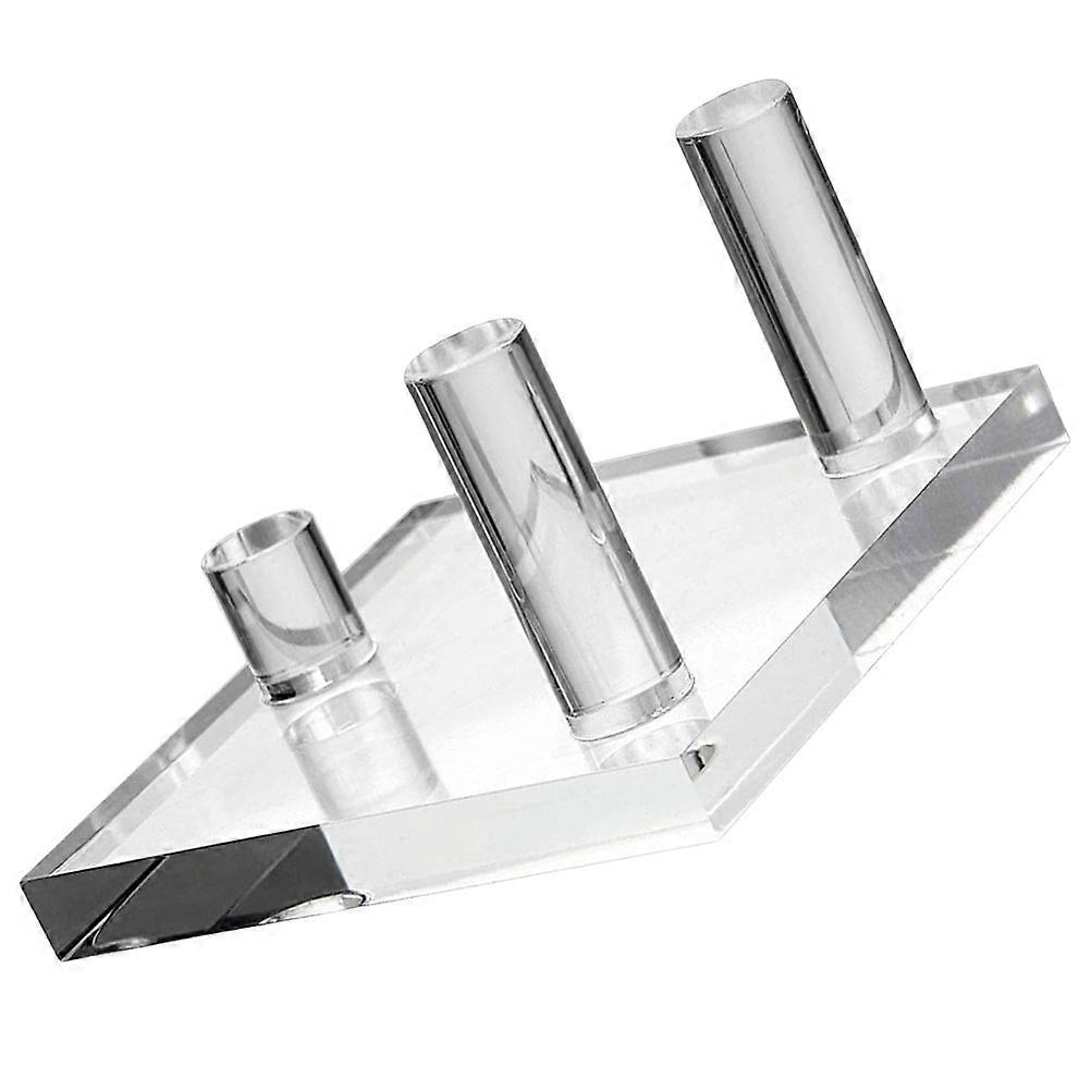 Crystal Display Stand Acrylic for Mineral Specimens 3Pcs Clear Holders