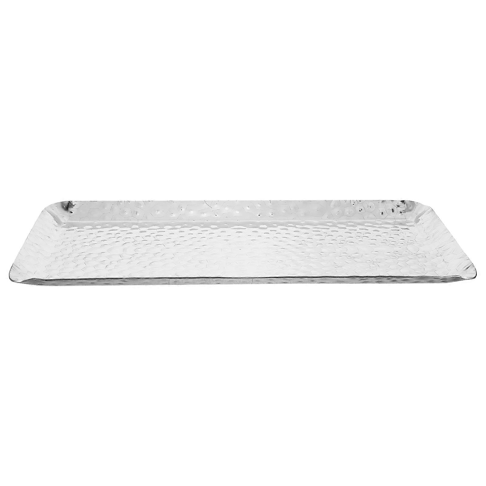 Stainless Steel Serving Tray Plate Rectangle for Storing Large Baking Sheet