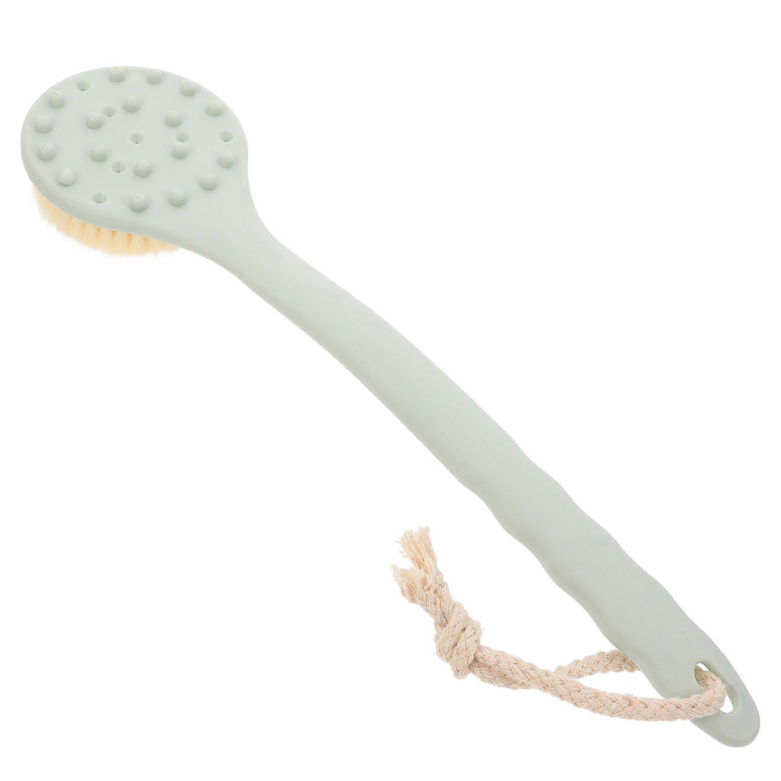 Body Brush Bath Brush Long Handle for Shower Use Green Material