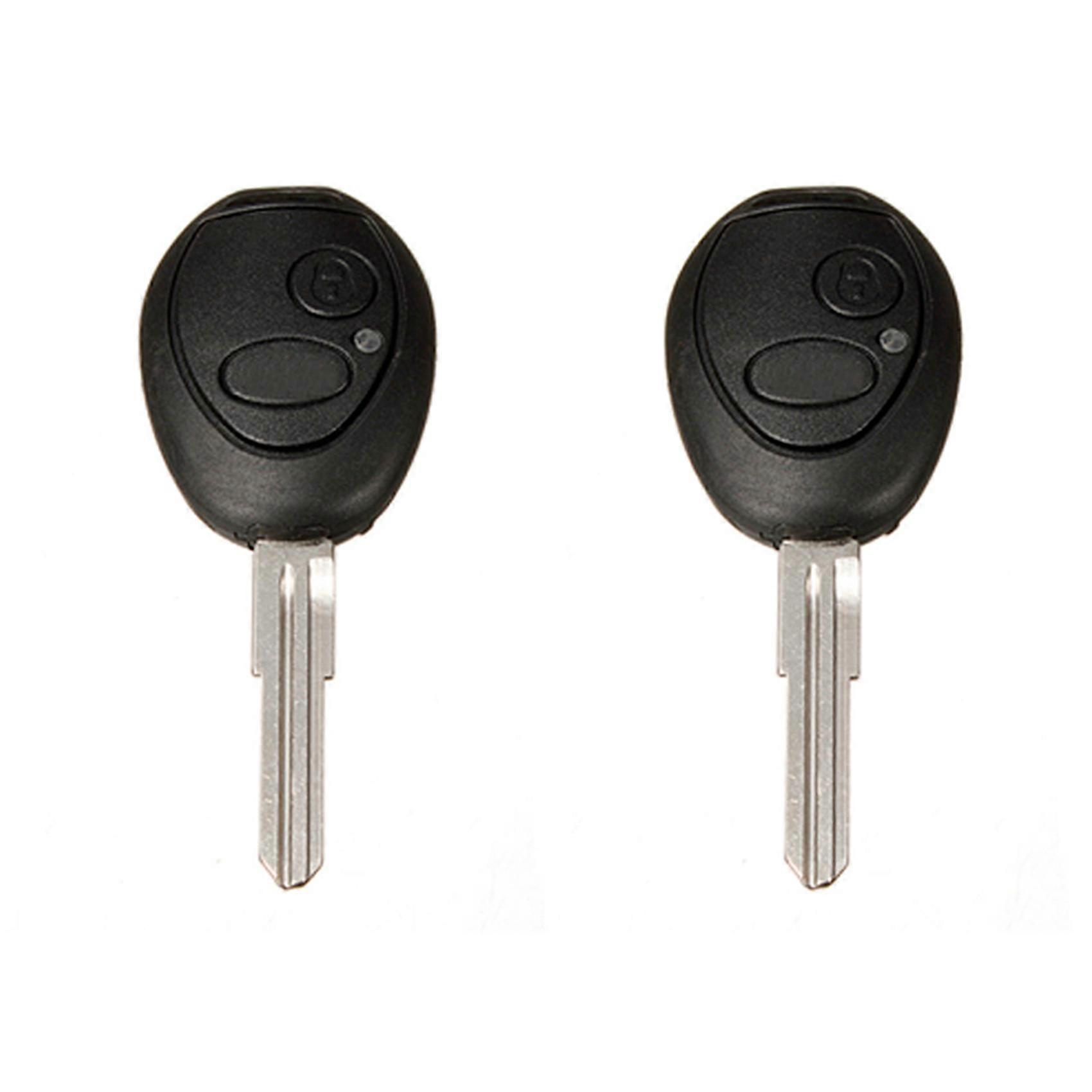 2X 2 Button Remote Key Fob Case Shell Uncut Blade for Land Rover Discovery 99-04