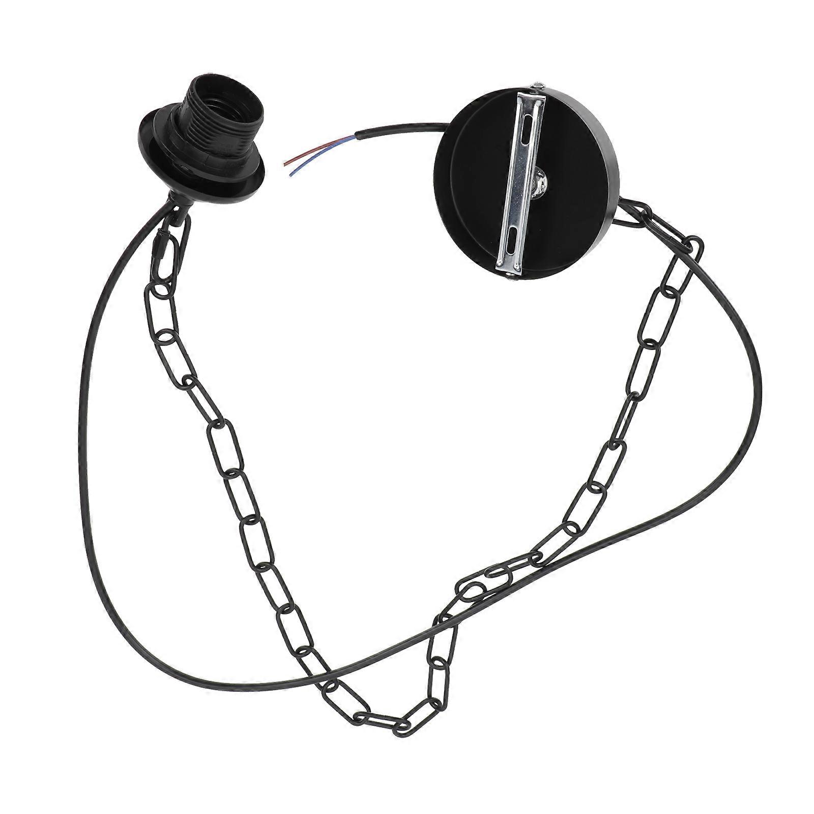Light Fixture Chain For DIY Enthusiasts With Black Color And Chain Shape Suitable For Home Decoration 1 Set