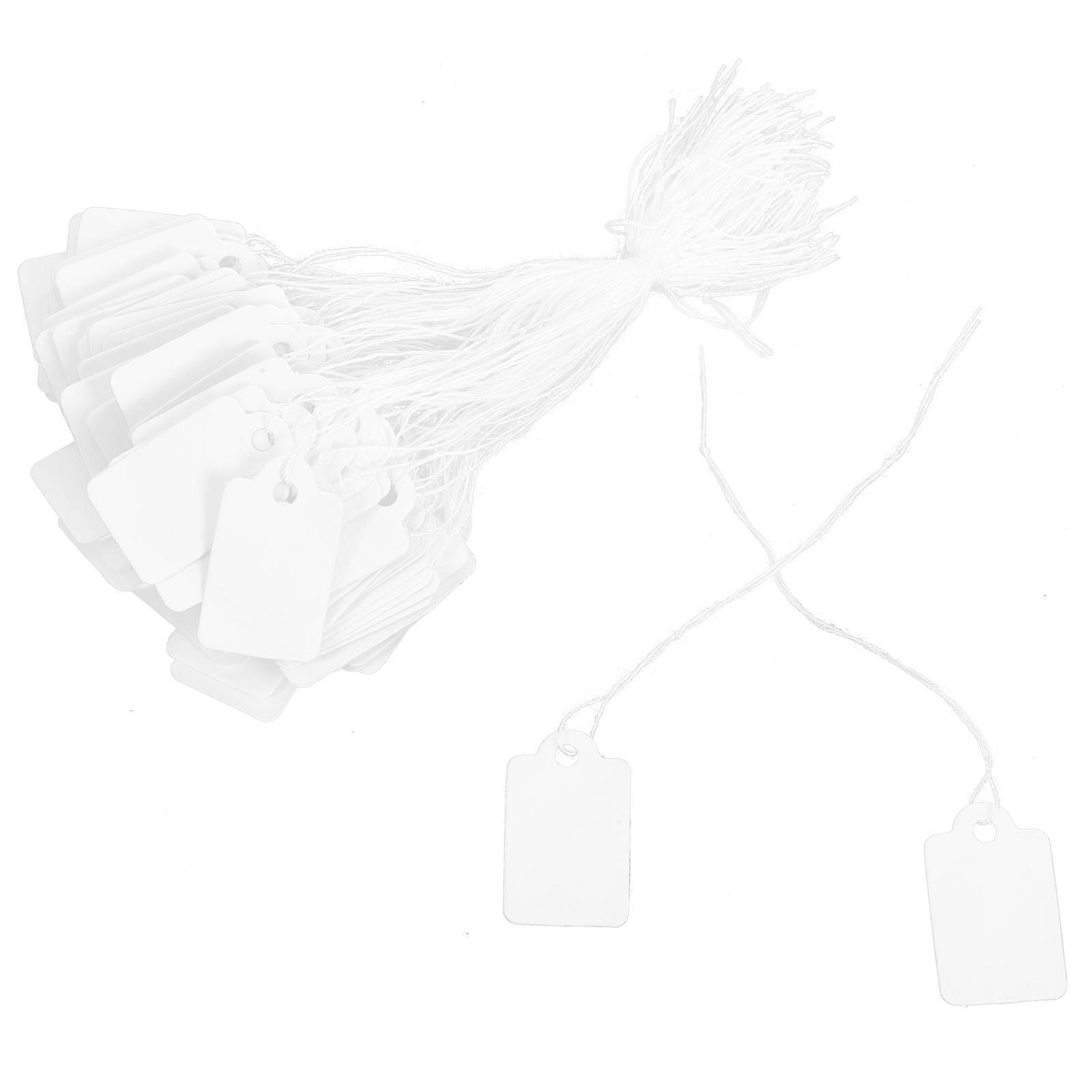 Jewelry Tags for Display and Writing with Hanging Strings 90Pcs Set