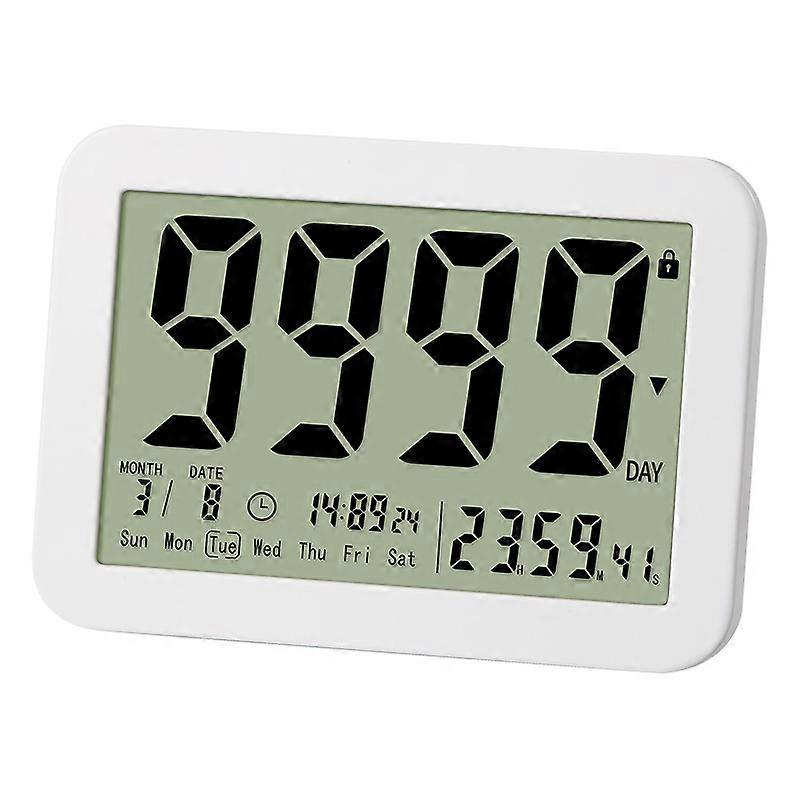 9999-Days Digital Countdown Days Timer Clock,Large Screen Electronic Timers for Classroom Wedding Retirement Countdown Timer