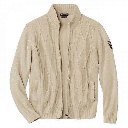 Atlas For Men Mens Mottled Cable Knit Jacket