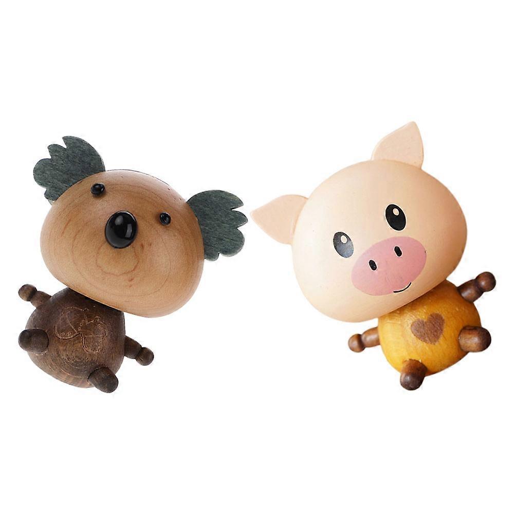 Car Aromatherapy Ornament Koala Bobblehead for Decoration 10Pcs Set