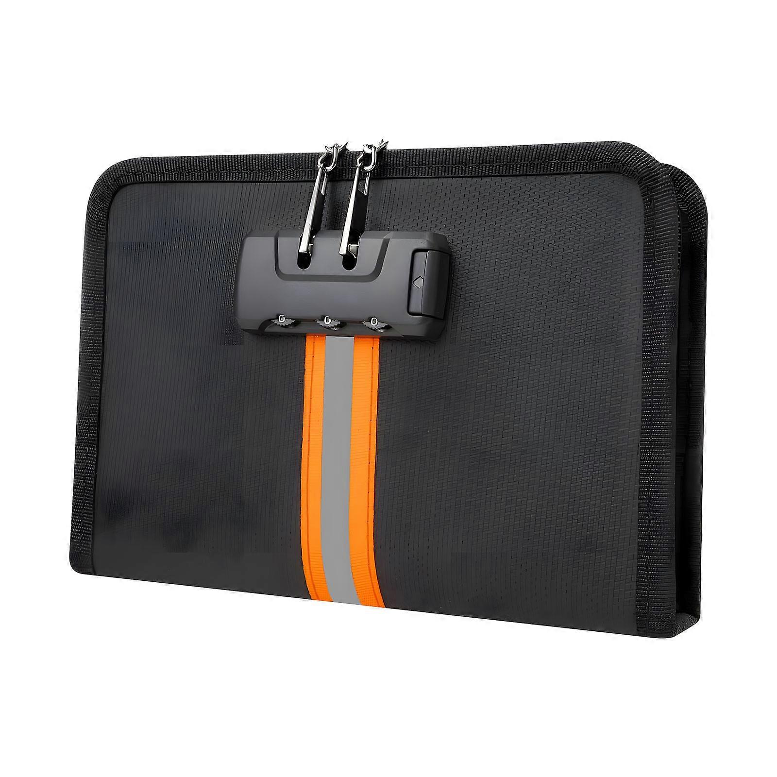 Multiple Functional Nonflammable Bag Highlighting Securitylock Impermeable Slide And Compartments For Comprehensive Security Of Possessions  M