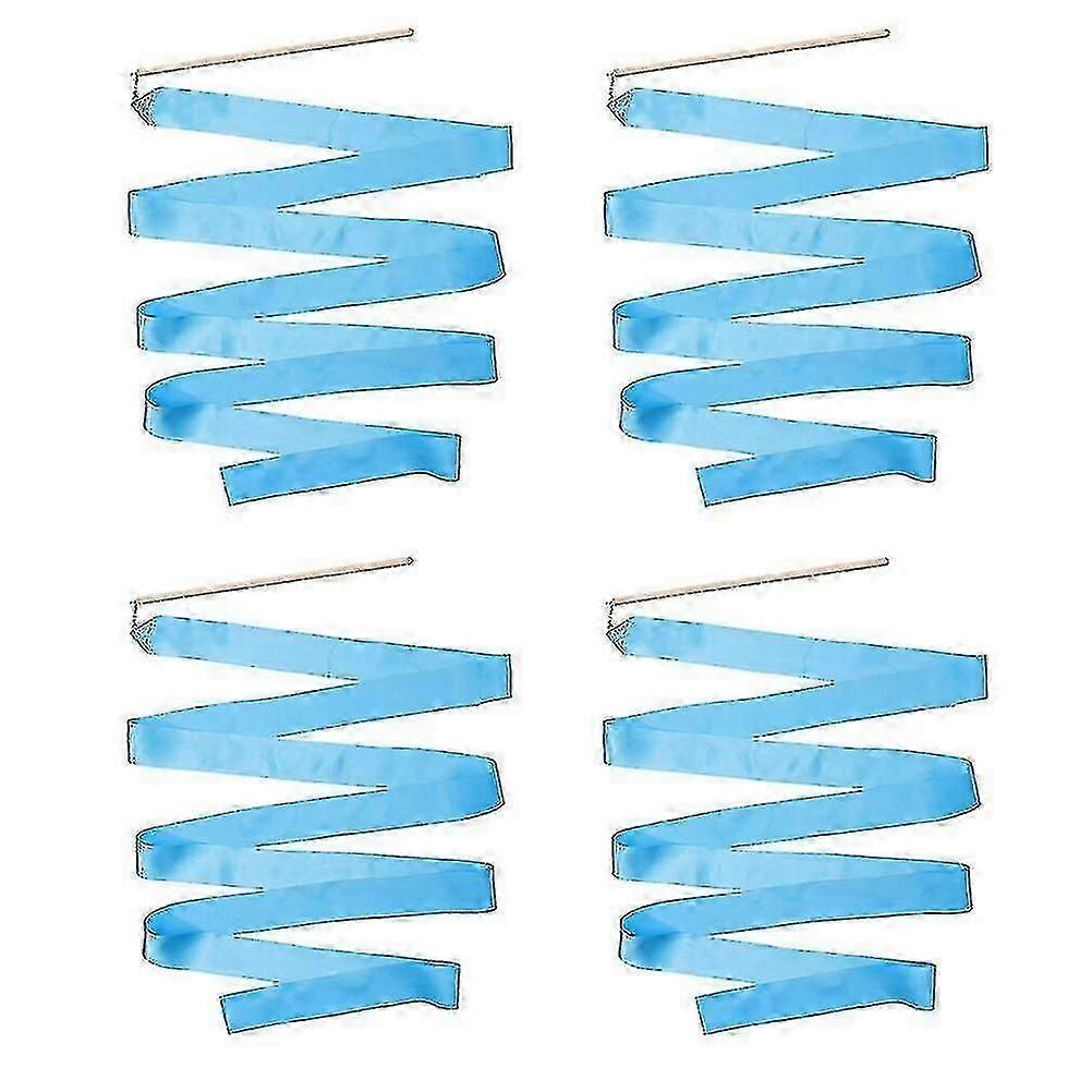 4pcs Gymnastics Ribbons Dancing Gymnastics Ribbons Performance Dancing Ribbons