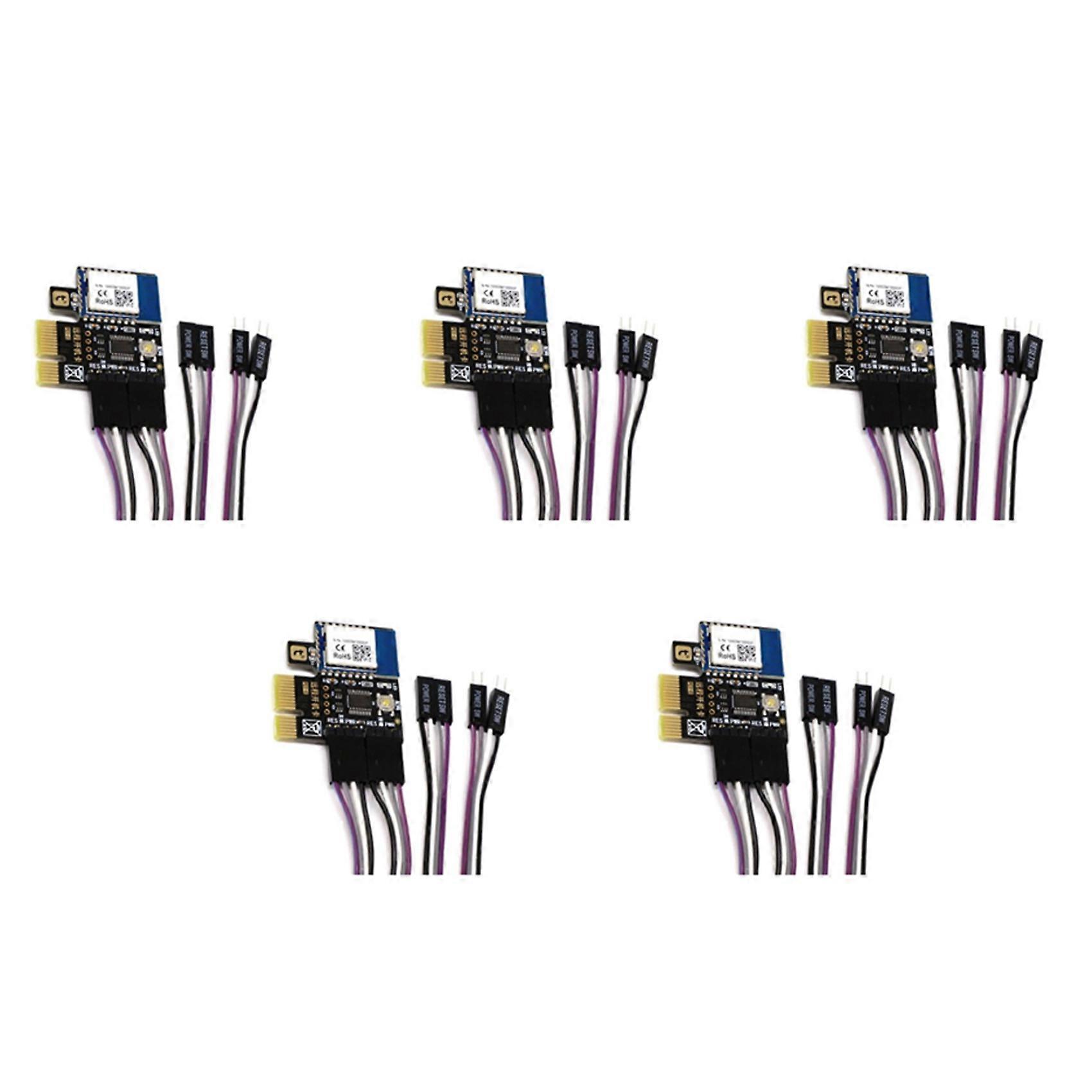 5X A3 Tuya Wifi PC Power Switch Computer Remote Boot Startup Card Telecommuting PICE MINI Card APP Remote Control