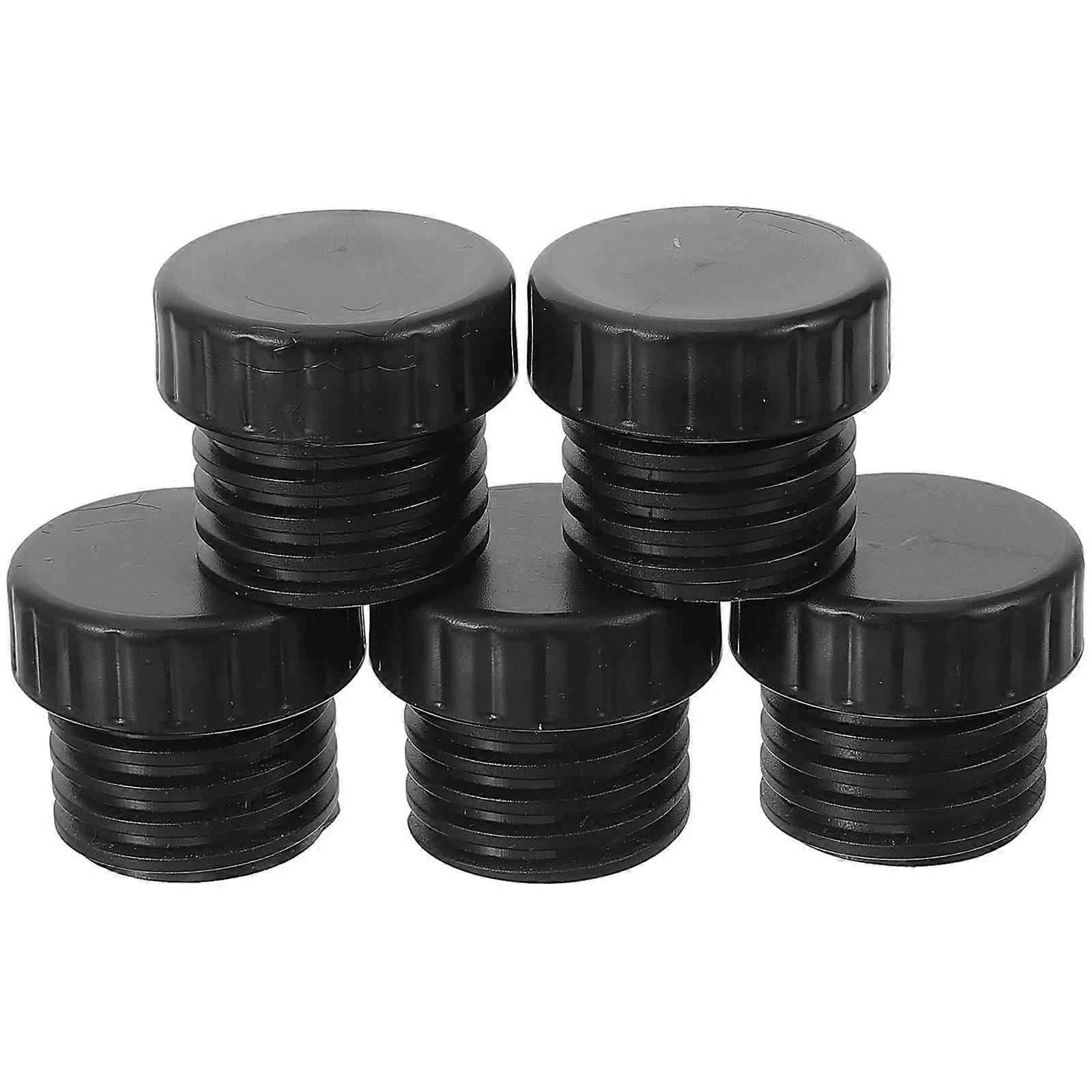 Light Socket Safety Plugs for Outlets Protective Cover Black Plastic