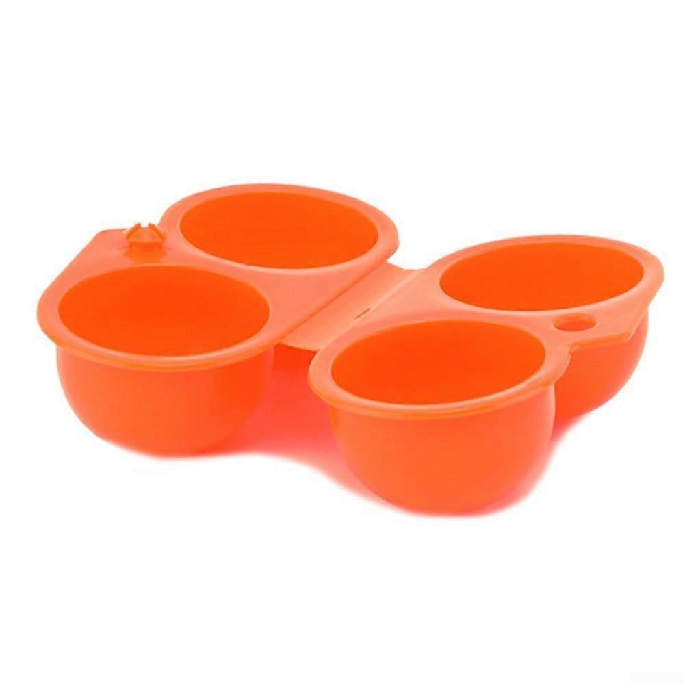Egg Storage Container with Secure Lock and Handle, Shockproof Egg Carrier for Camping, Orange