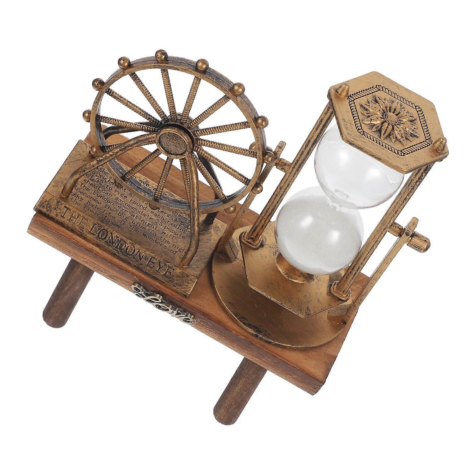 Creative Retro Sand Clock Ferris Wheel Desktop Craft Adornment