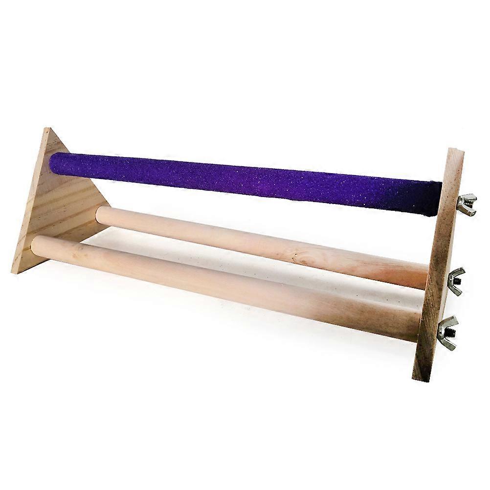Parrot Stand Training Toy Wood Perch Stand for Playing