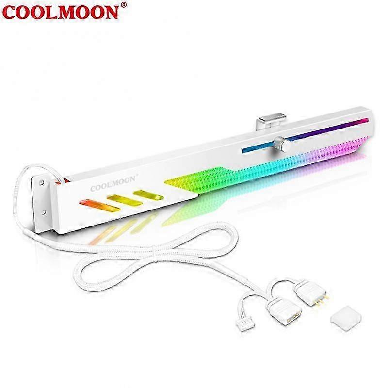COOLMOON GT8 Graphics Card Bracket Holder Desktop Computer Case 5V3Pin ARGB Video Card GPU Horizontal