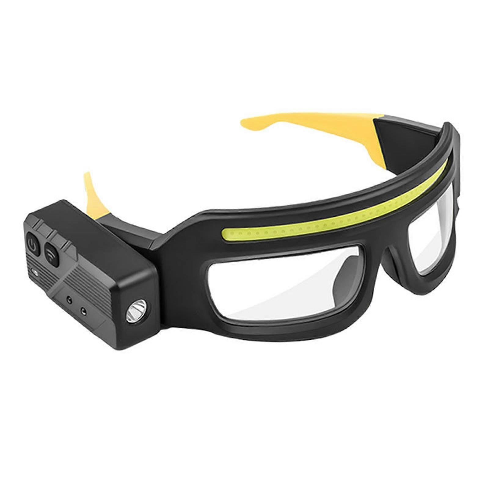 LED Headlamp Glasses - with Motion Sensor & Touch Control - for Running & Camping
