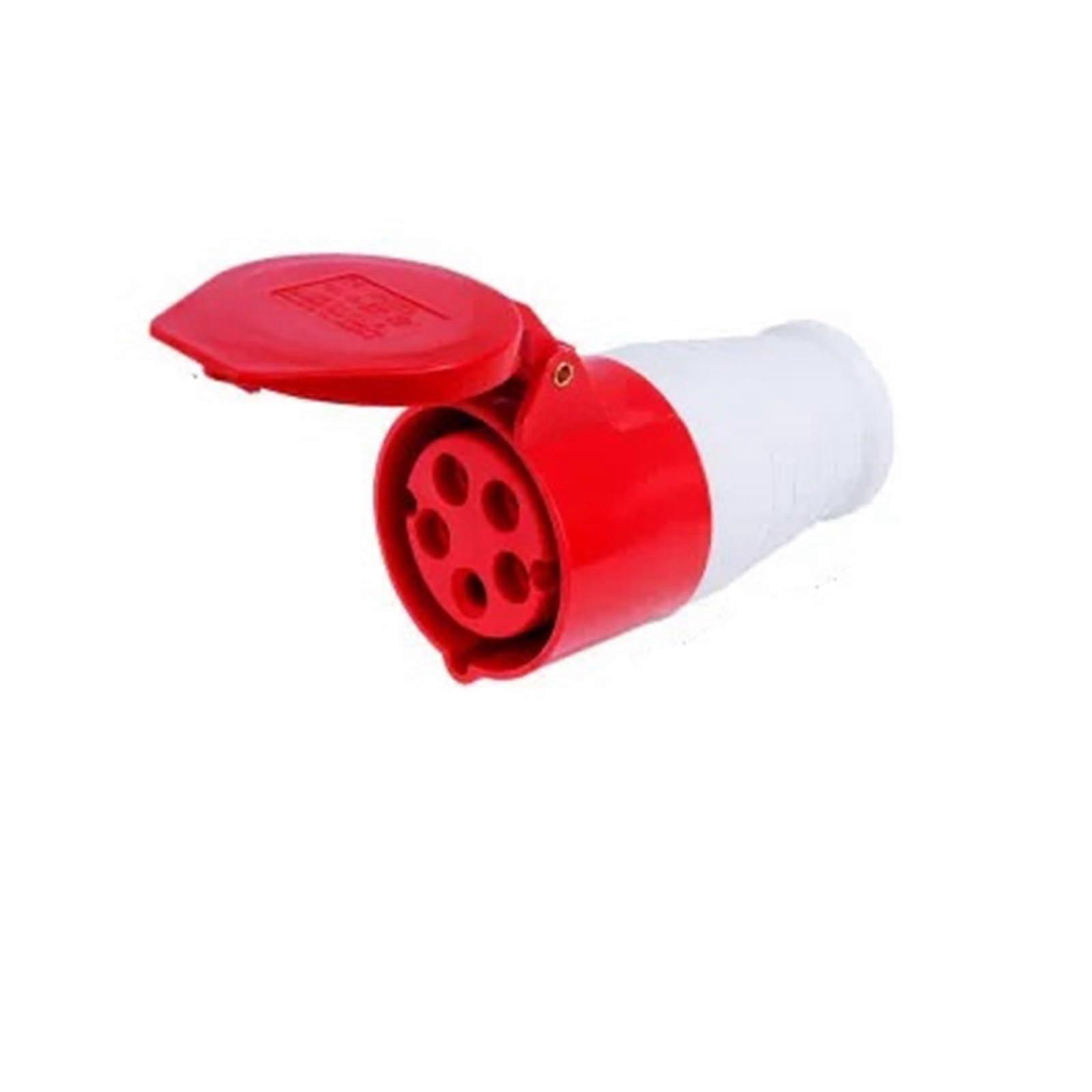 IP44 Industrial Waterproof Plug and Socket 32A 5 Pin Electrical Wall Connector Durable