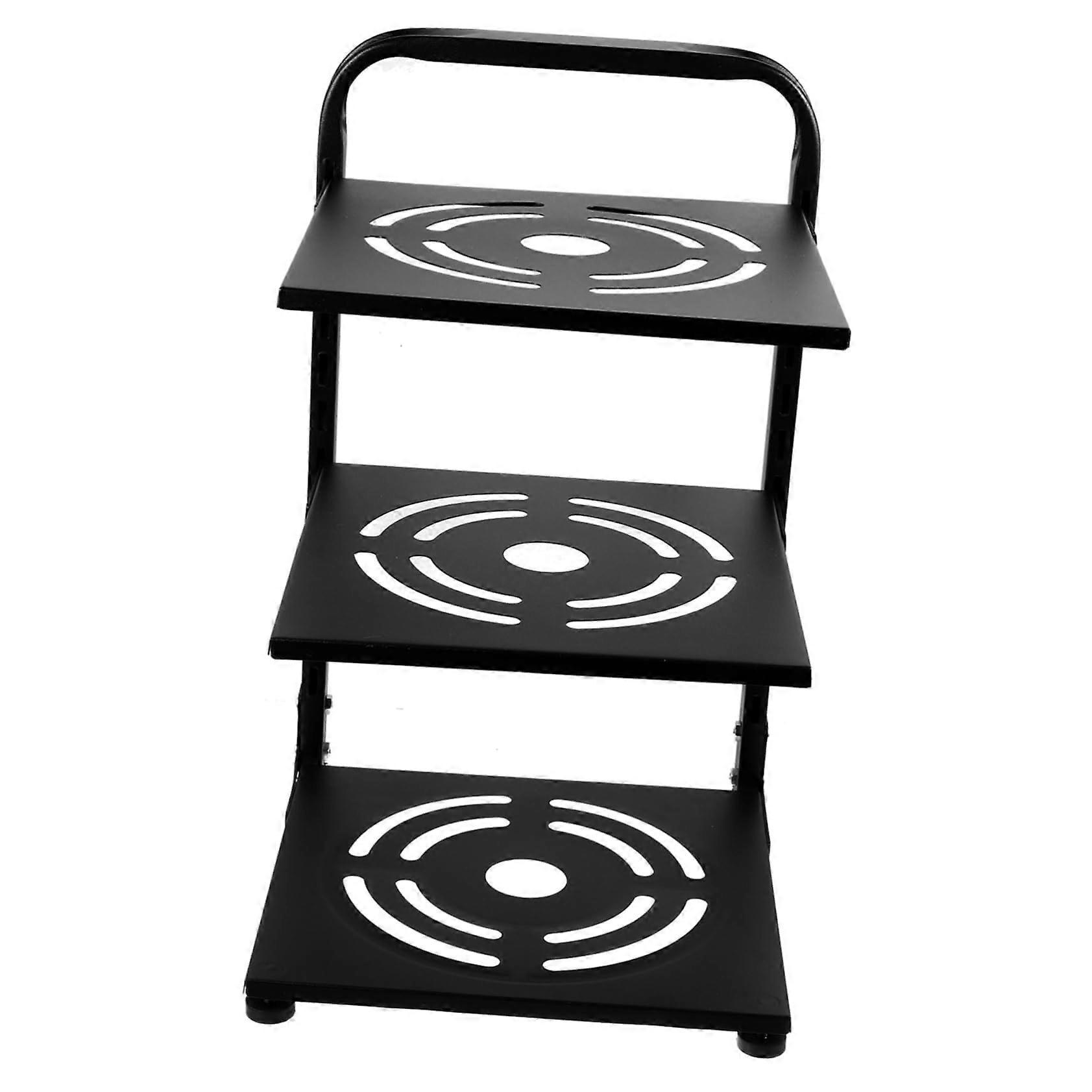 Adjustable Pot and Pan Organizer Rack for Cabinet, SpaceSaving MultiLayer Kitchen Storage