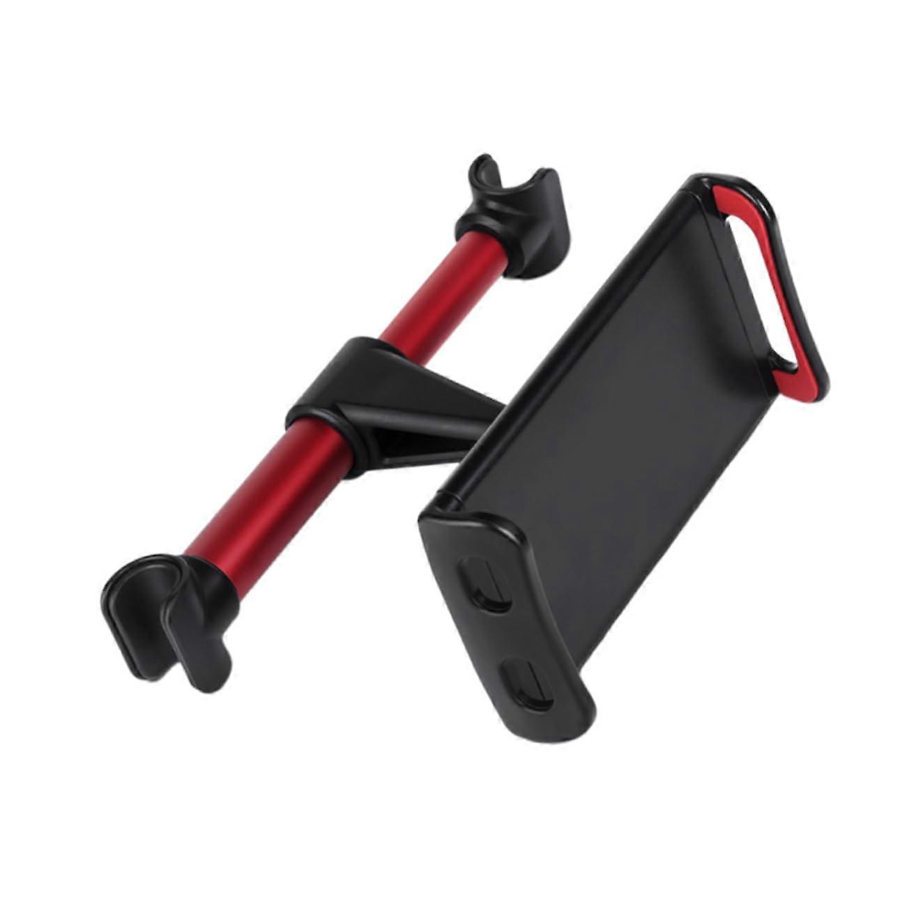 Car Headrest Phone Holder and Tablet Mount with Adjustable Width Design and Secure Buckle Lock