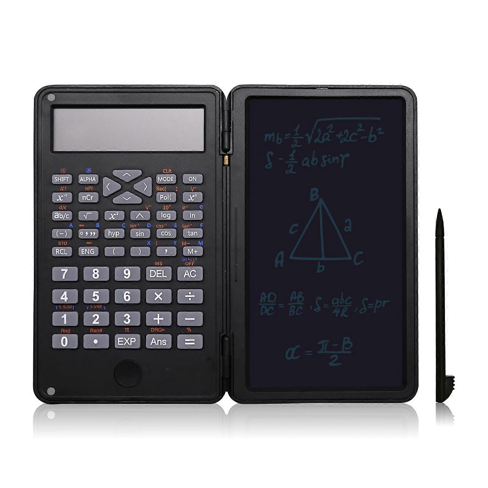 12 Digit Calculator with Writing Pad, LCD Tablet, Rechargeable, Lock Screen, for Office and Study