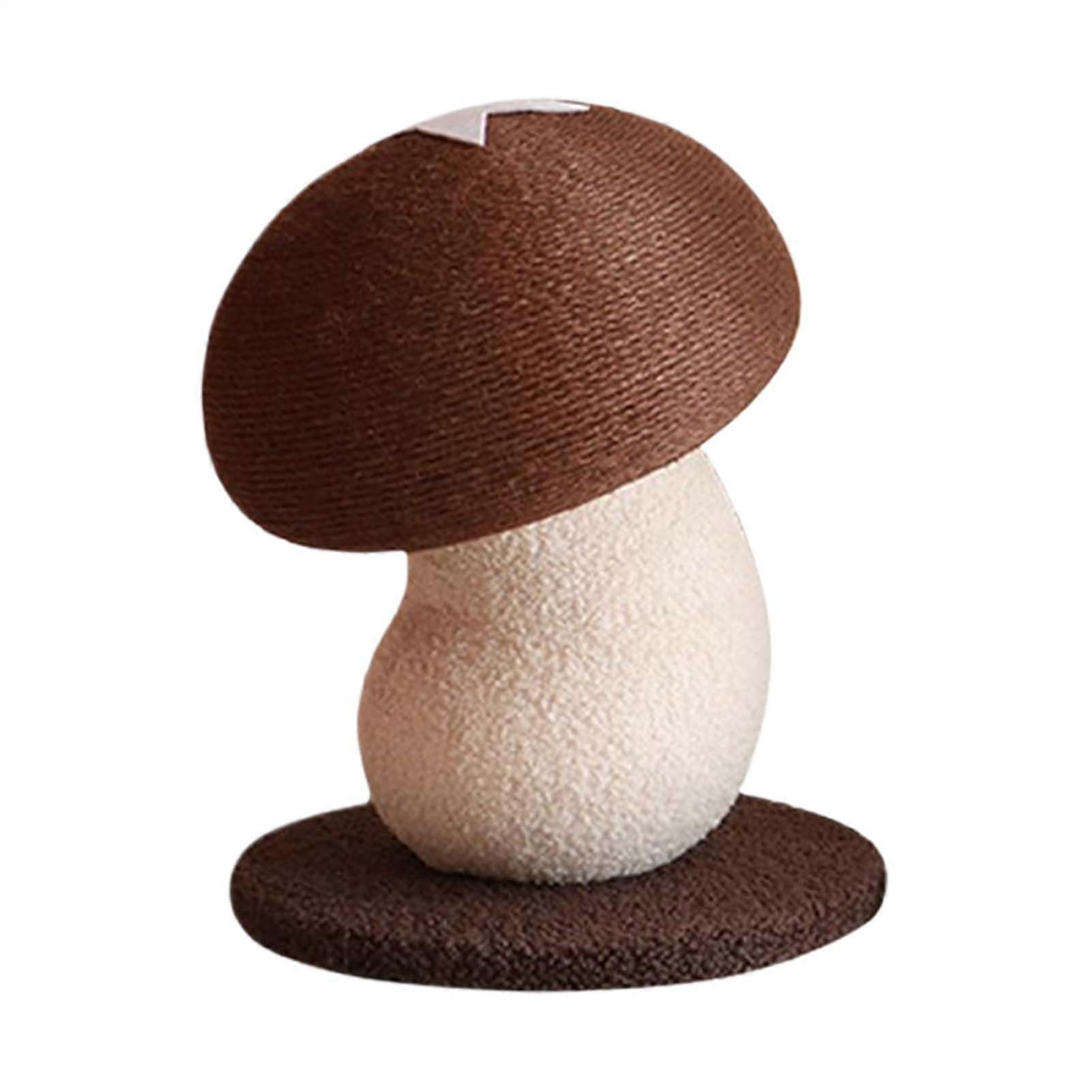 Mushroom Shaped Cat Scratching Post with Durable Sisal for Indoor Behavior Training