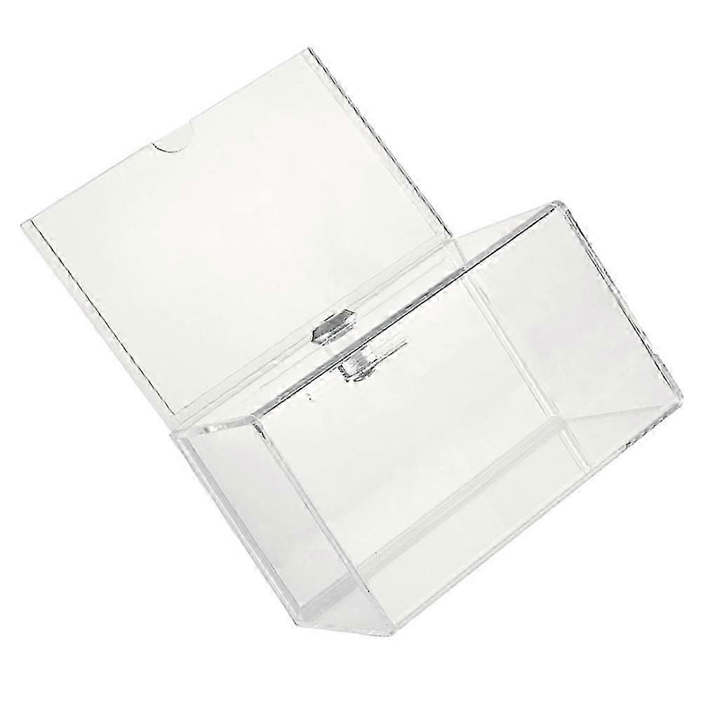 Lockable Donation Box Clear Acrylic Ballot Box for Storage 3Pcs