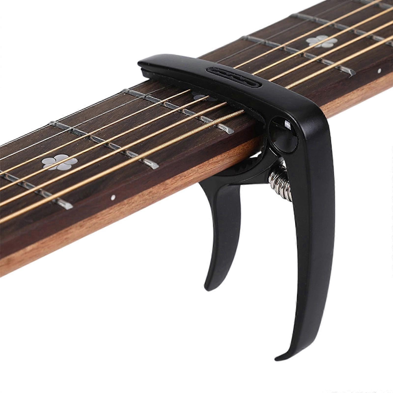 Pinces d'accordage en métal pour guitare électrique, fixation rapide, accessoires pour instruments de musique, noir