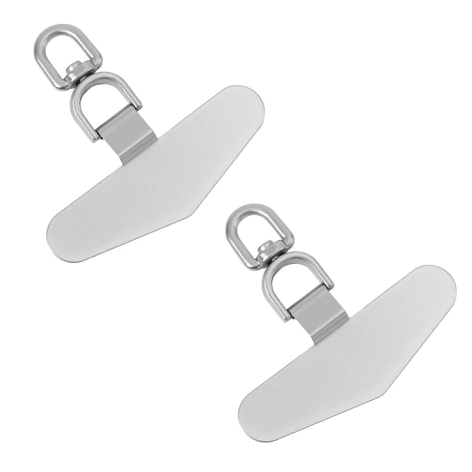 2pcs Phone Lanyard Tether Tab, Durable Stainless Steel Strap Connector for Full Coverage Case